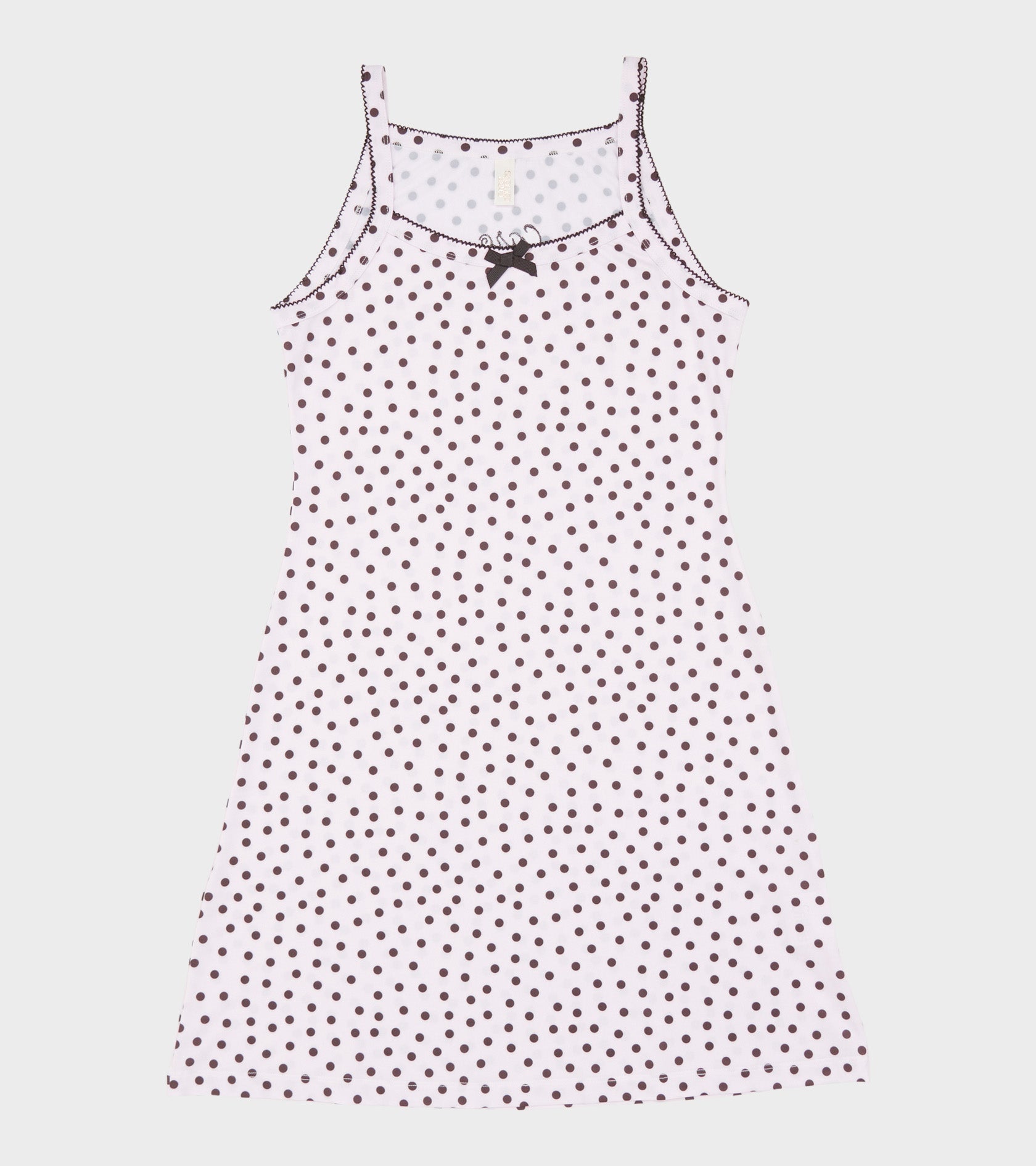 Slip Dress Pink Dots