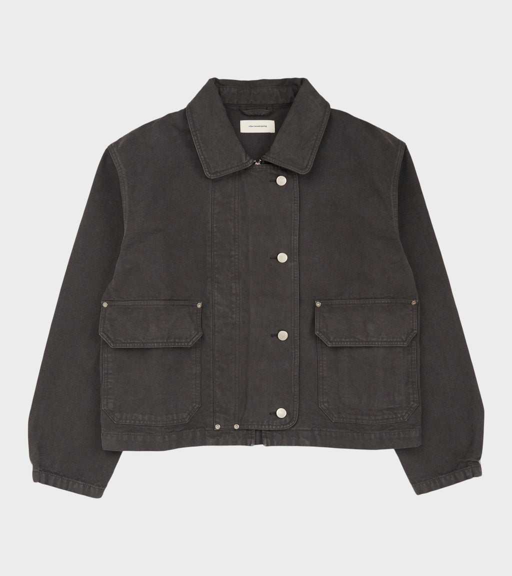 Courier Jacket Washed Grey Canvas