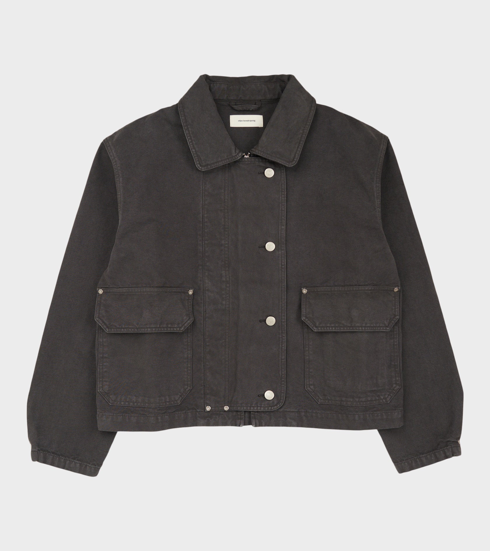 Courier Jacket Washed Grey Canvas