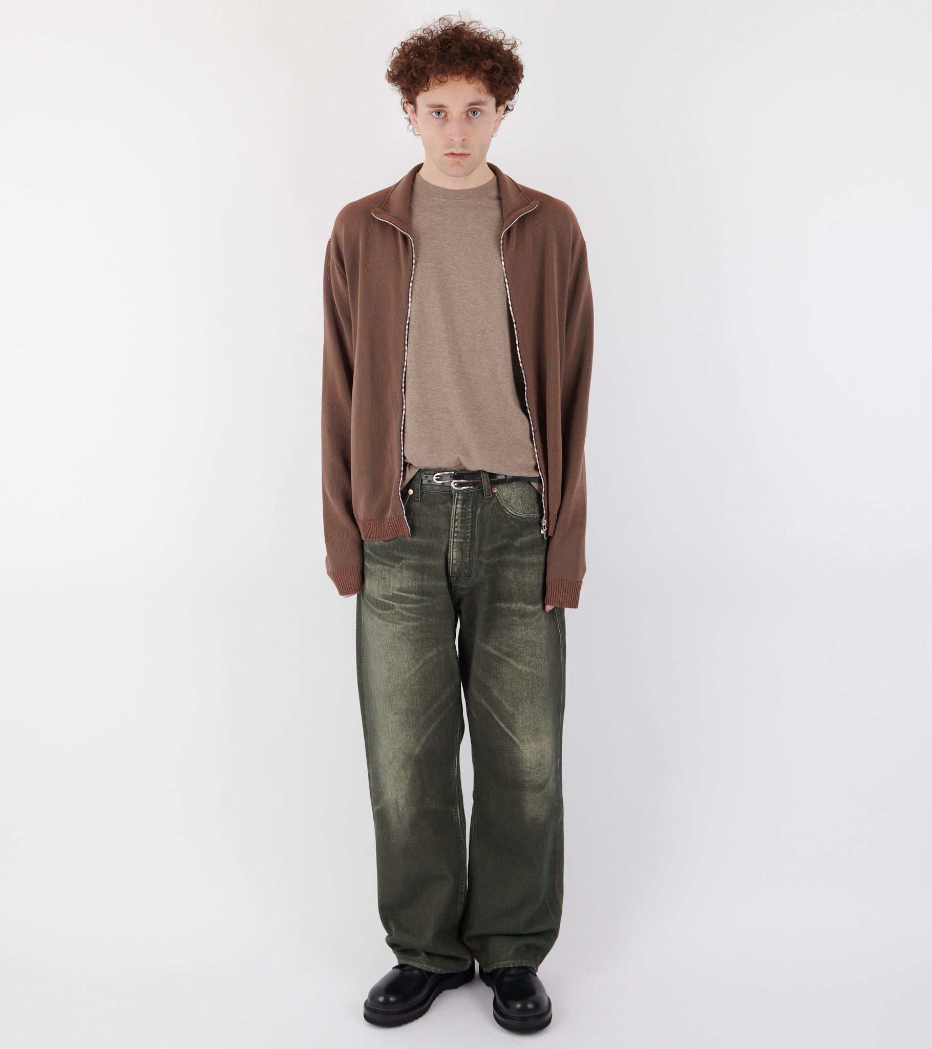 Seamless S/S Tee Top Brown