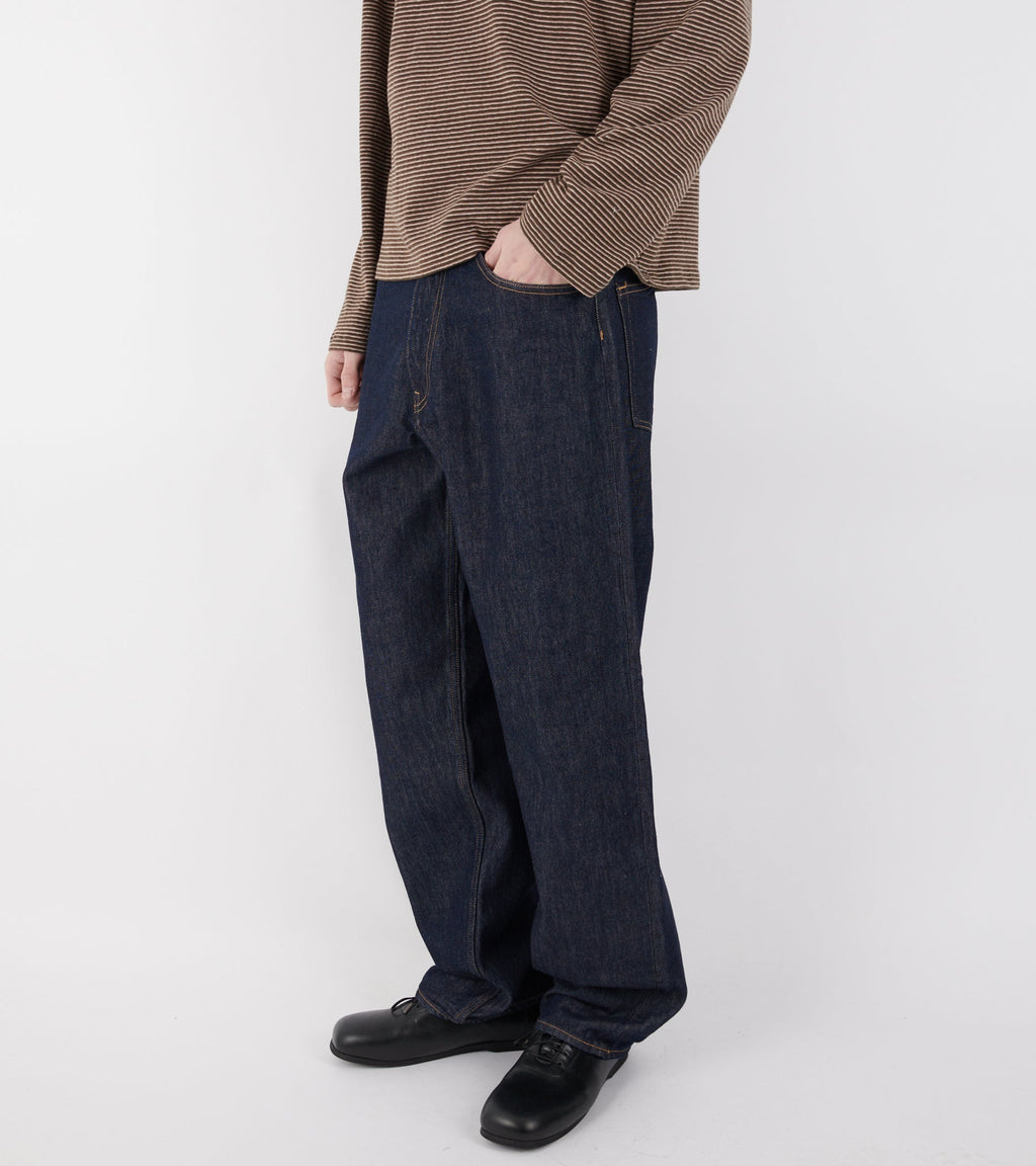 Hard Twist Denim Wide Pants Indigo