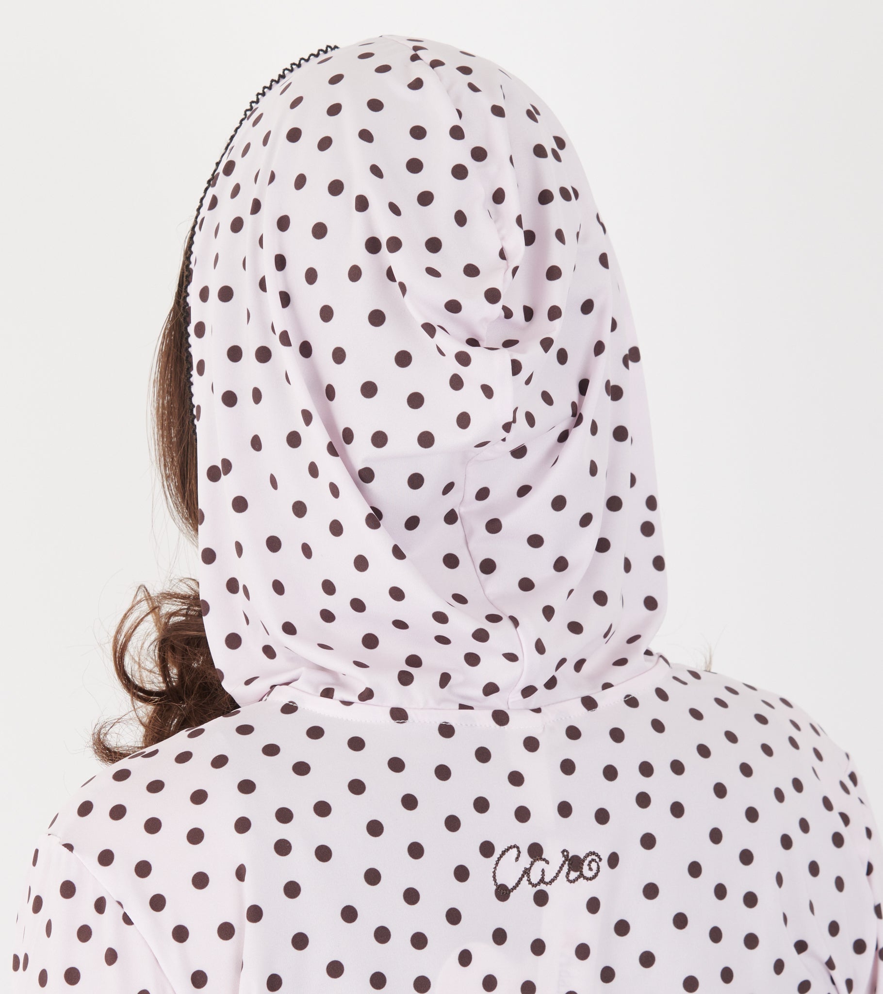 Jersey Hoodie Pink Dots