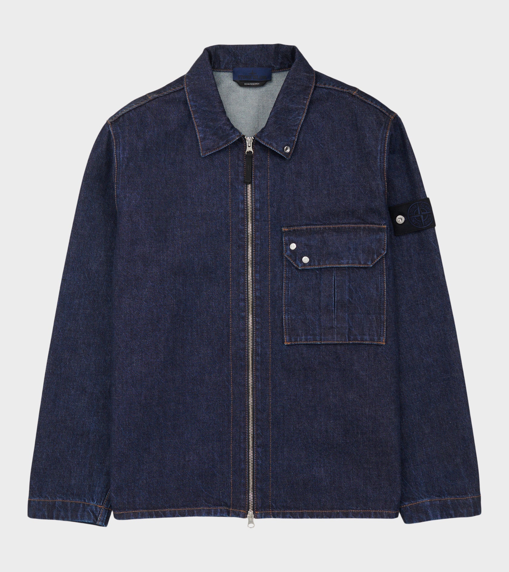 Denim Zip Jacket Blue