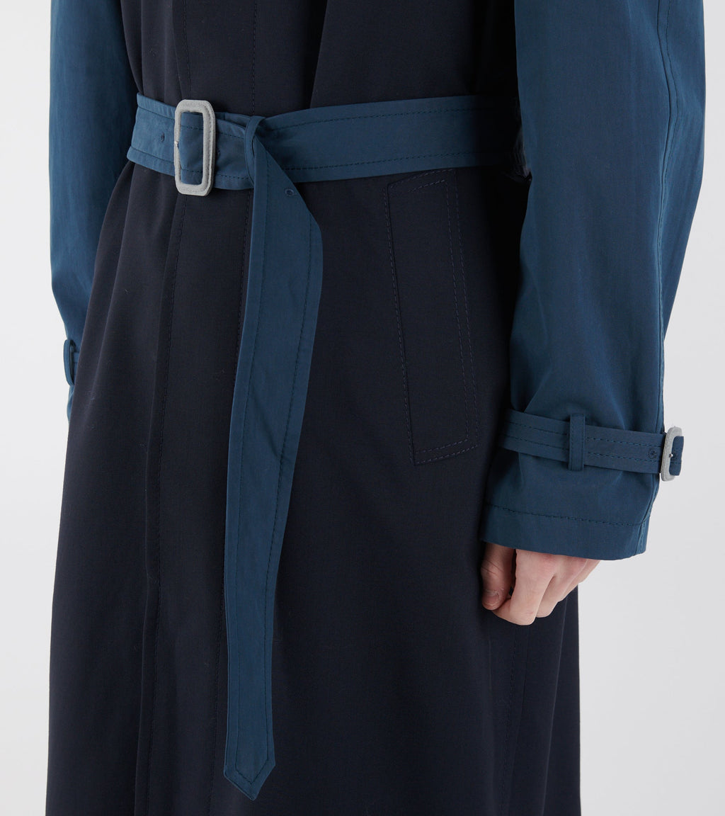 Tropcial Wool Dustercoat Blue/Black