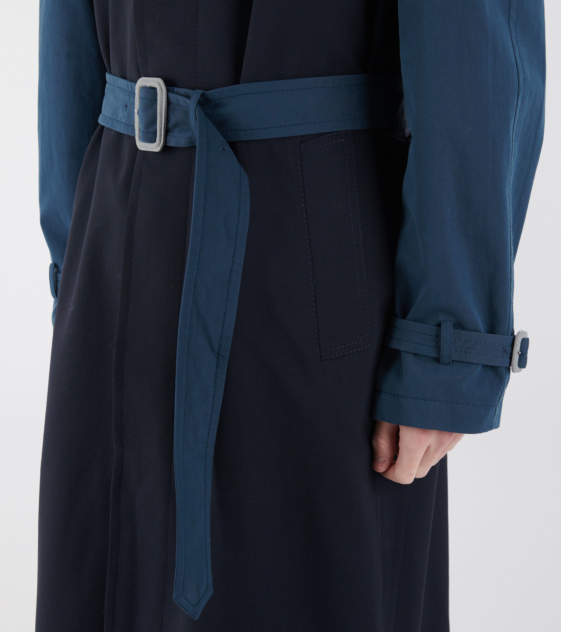 Tropcial Wool Dustercoat Blue/Black