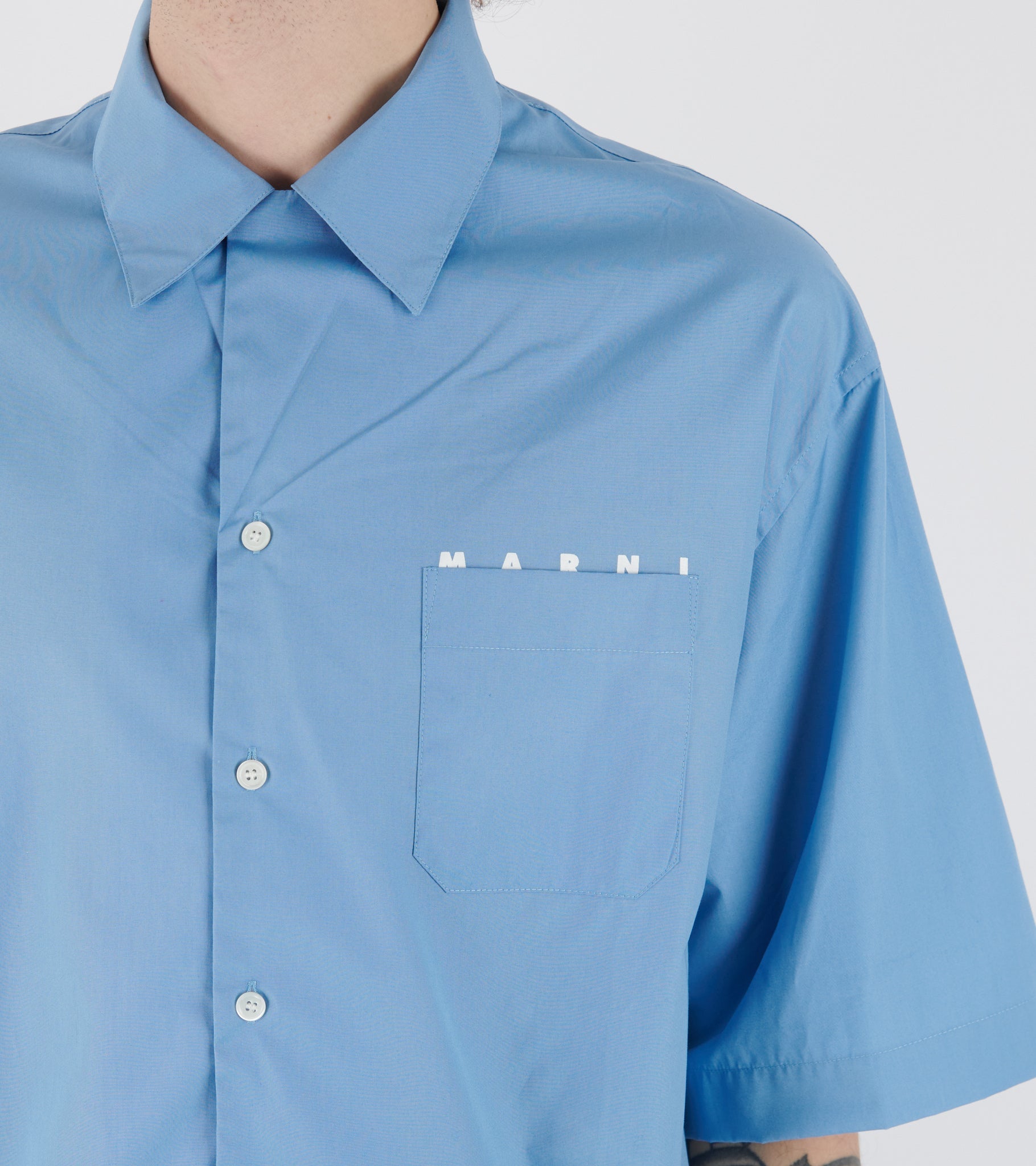 Poplin S/S Shirt Sky