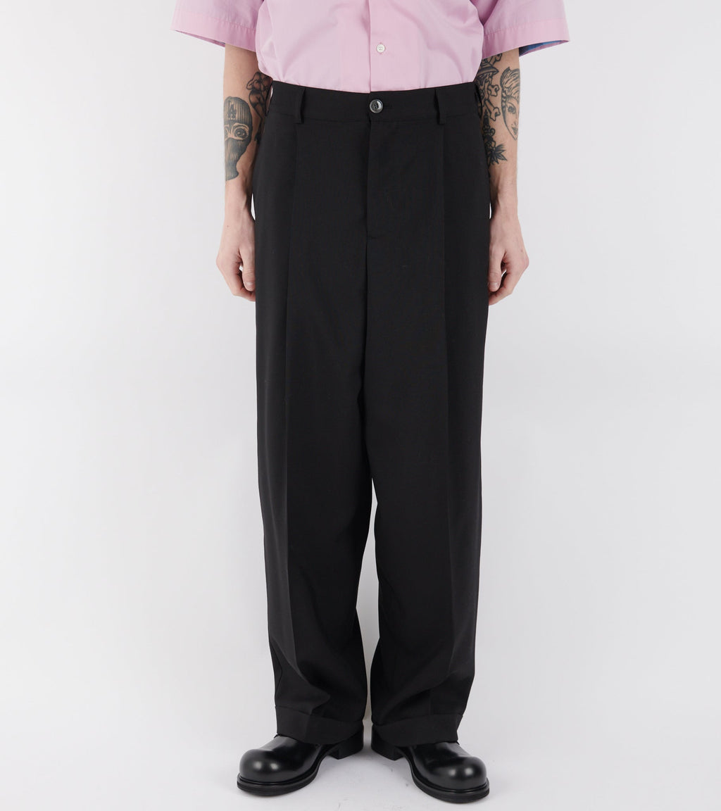 Tropical Wool Trousers Black