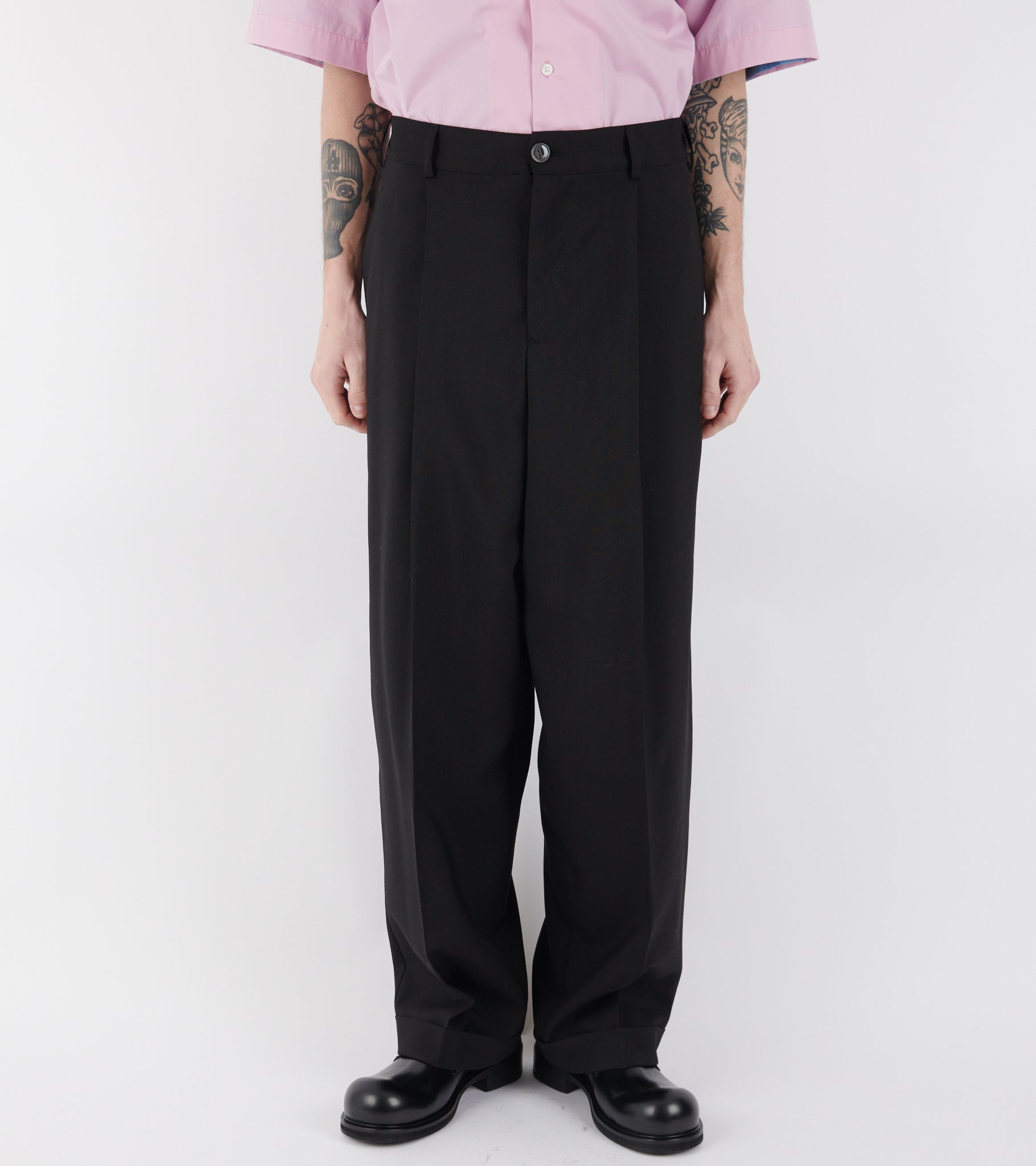 Tropical Wool Trousers Black