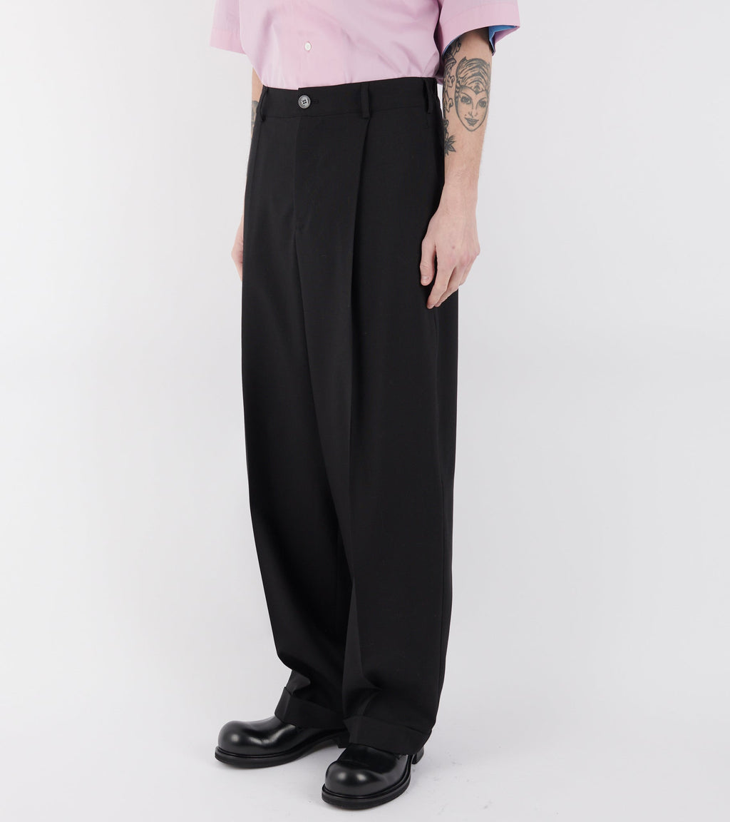 Tropical Wool Trousers Black