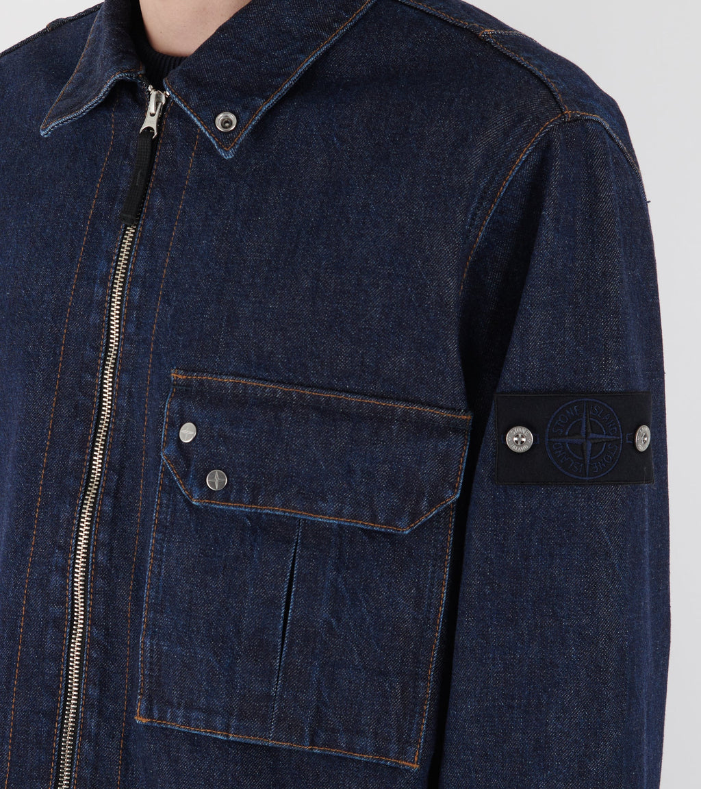 Denim Zip Jacket Blue
