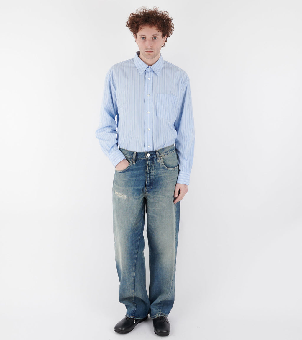 Wide Twist Jeans Well Worn Blue