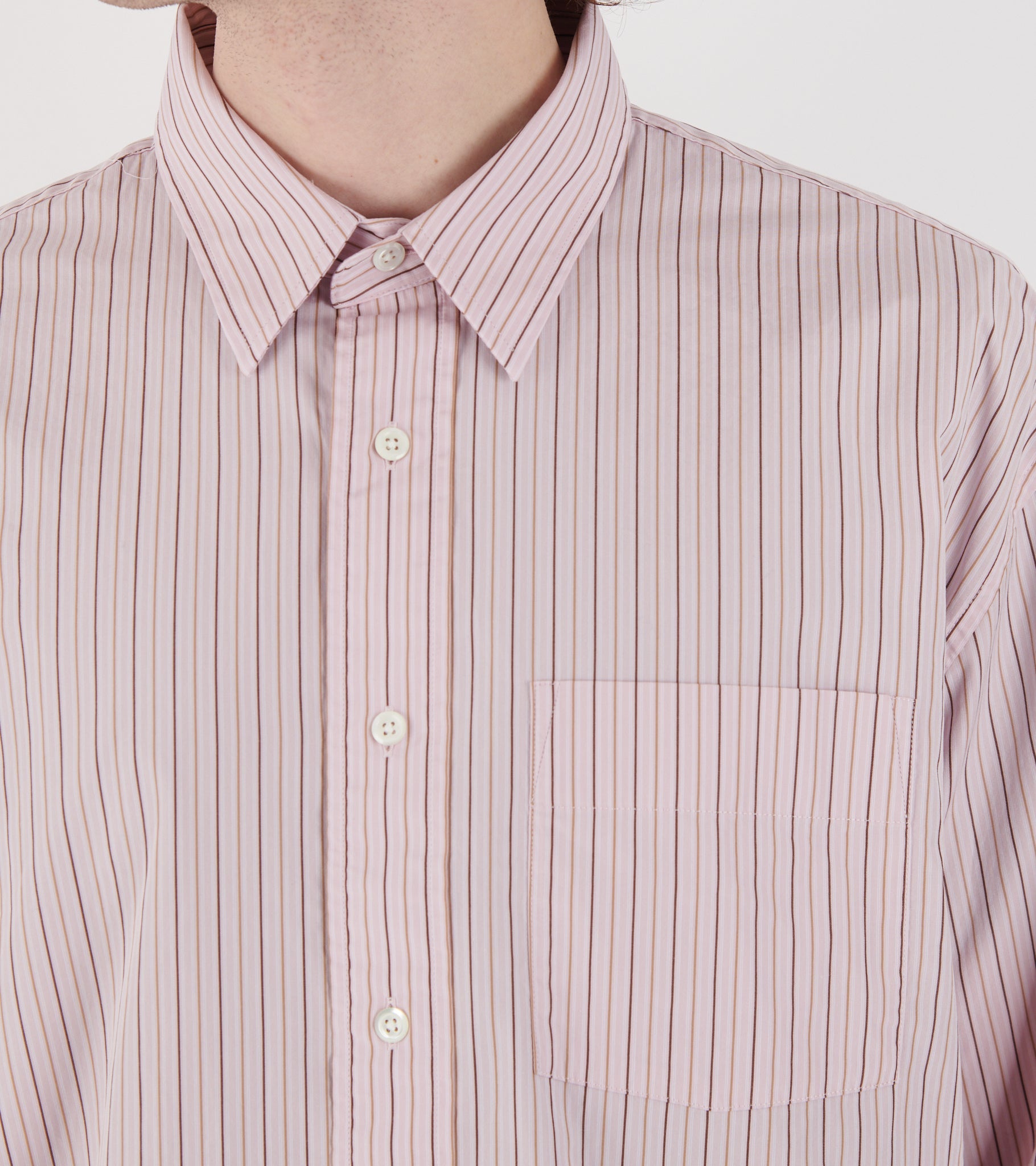 New Base Shirt Pink Stripe