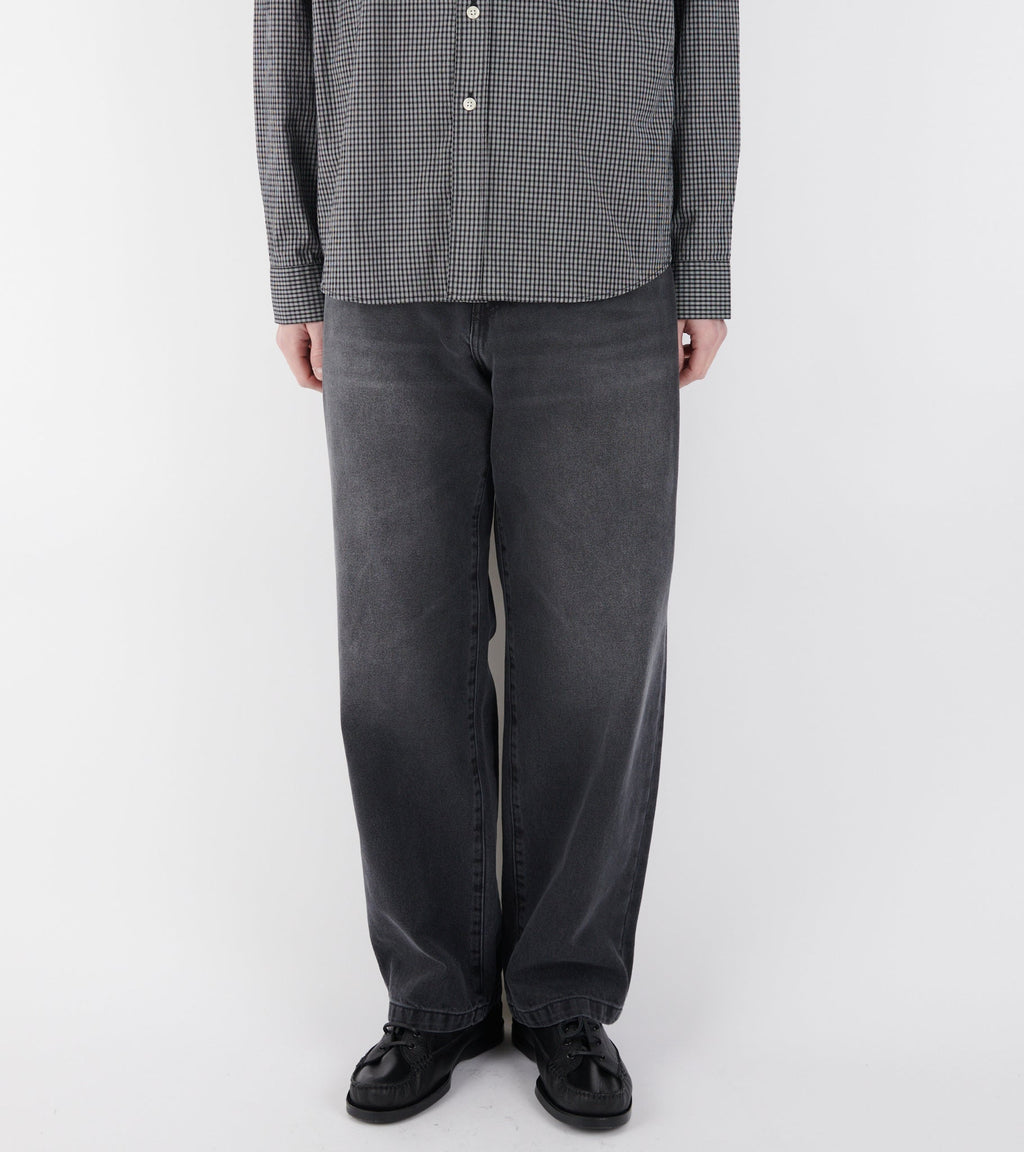 Landon Pant Black Worn Bleached
