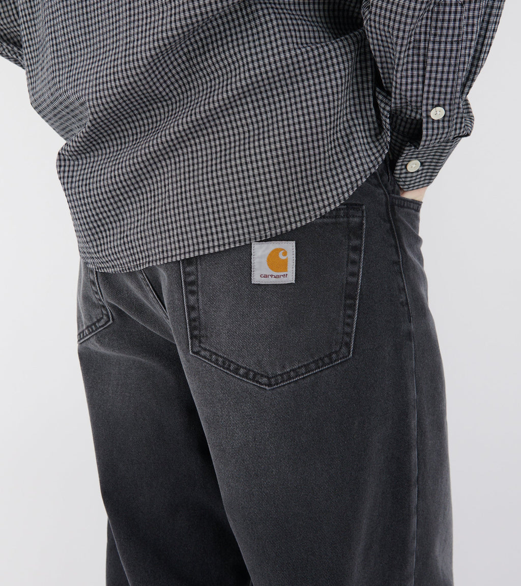 Landon Pant Black Worn Bleached