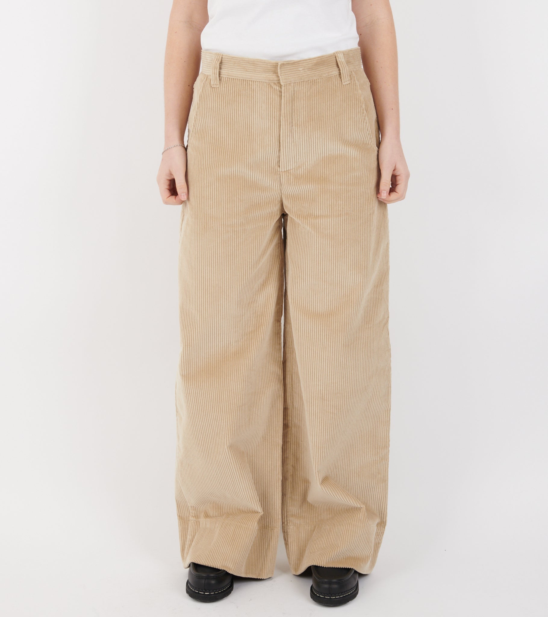 Corduroy Wide Pants Beige