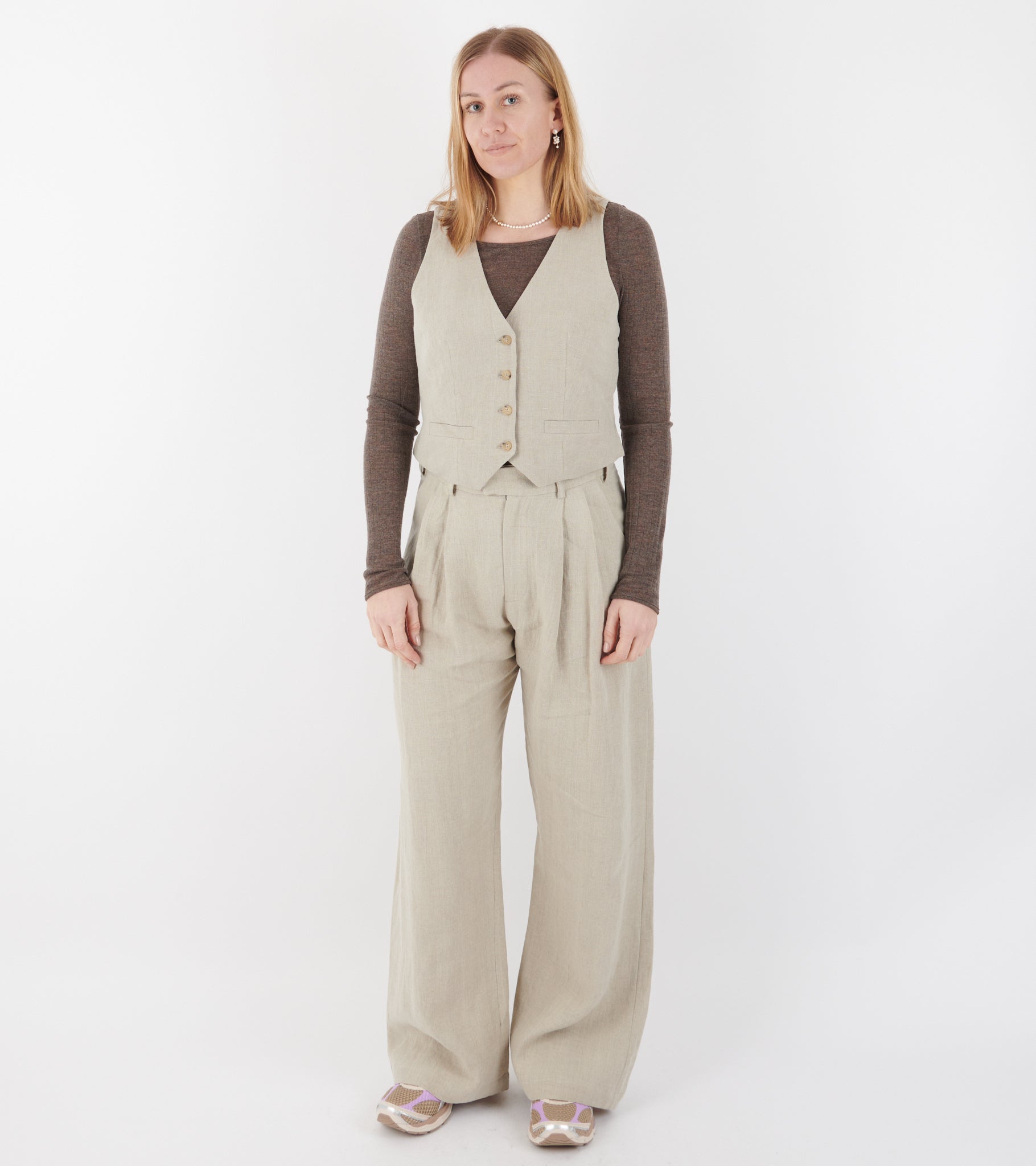 Linen Vest Nature