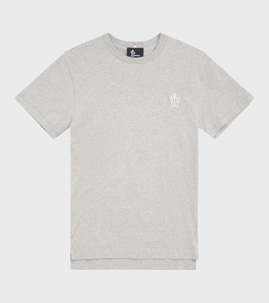Logo Patch Cotton Blend S/S T-shirt Grey