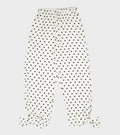Coco Pants W. Bows White/Black Dots