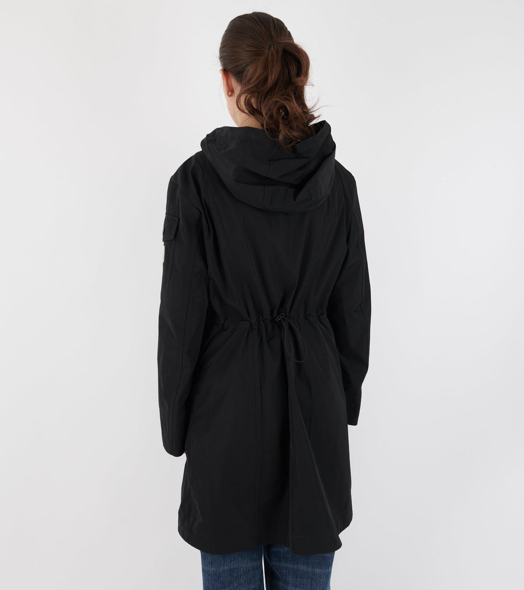 Laerte Hooded Parka Coat Black