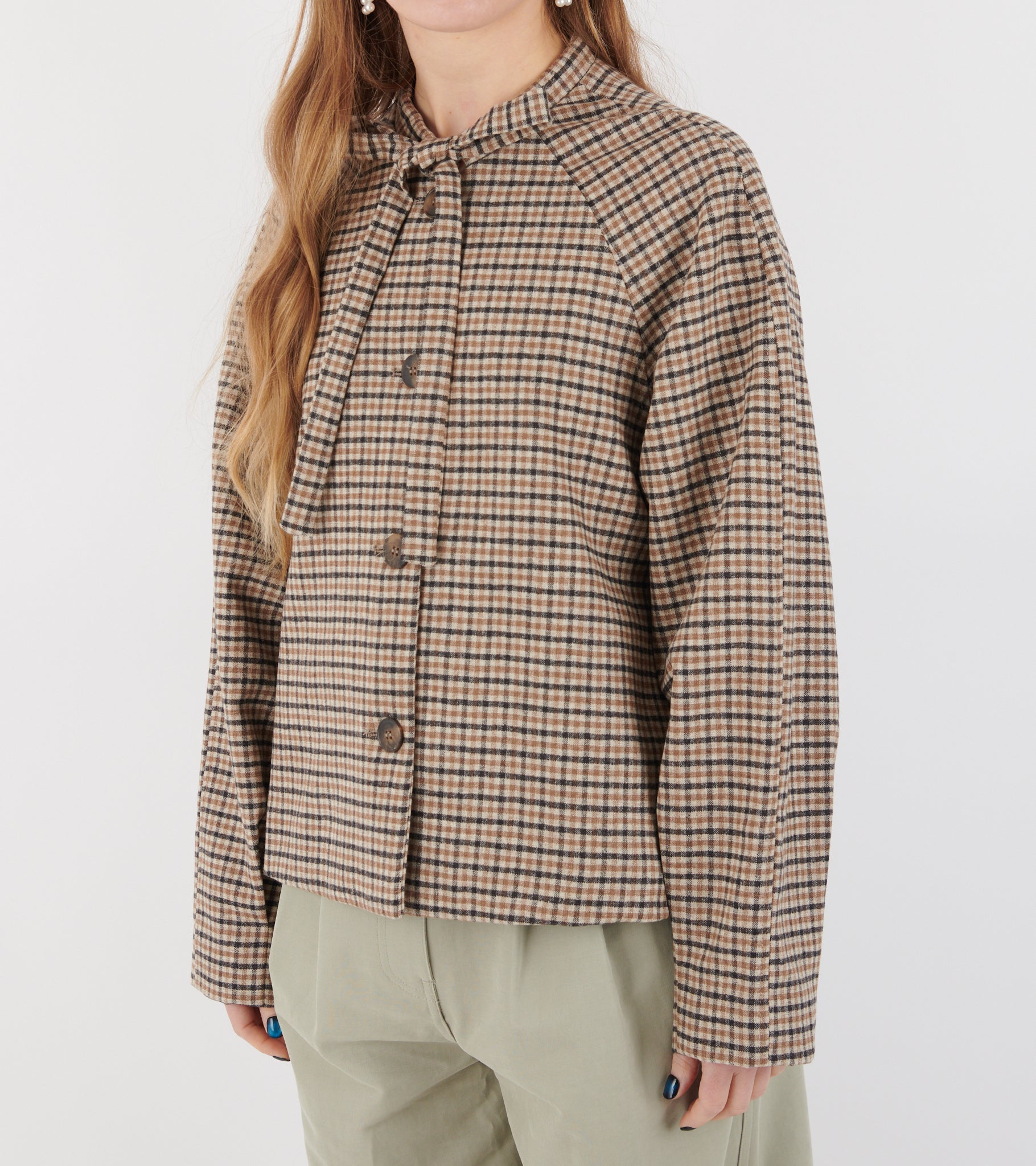 Marie Jacket Brown Check