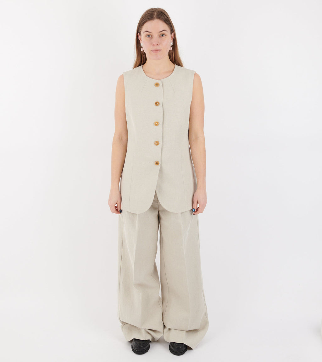 Clementine Waistcoat Natural