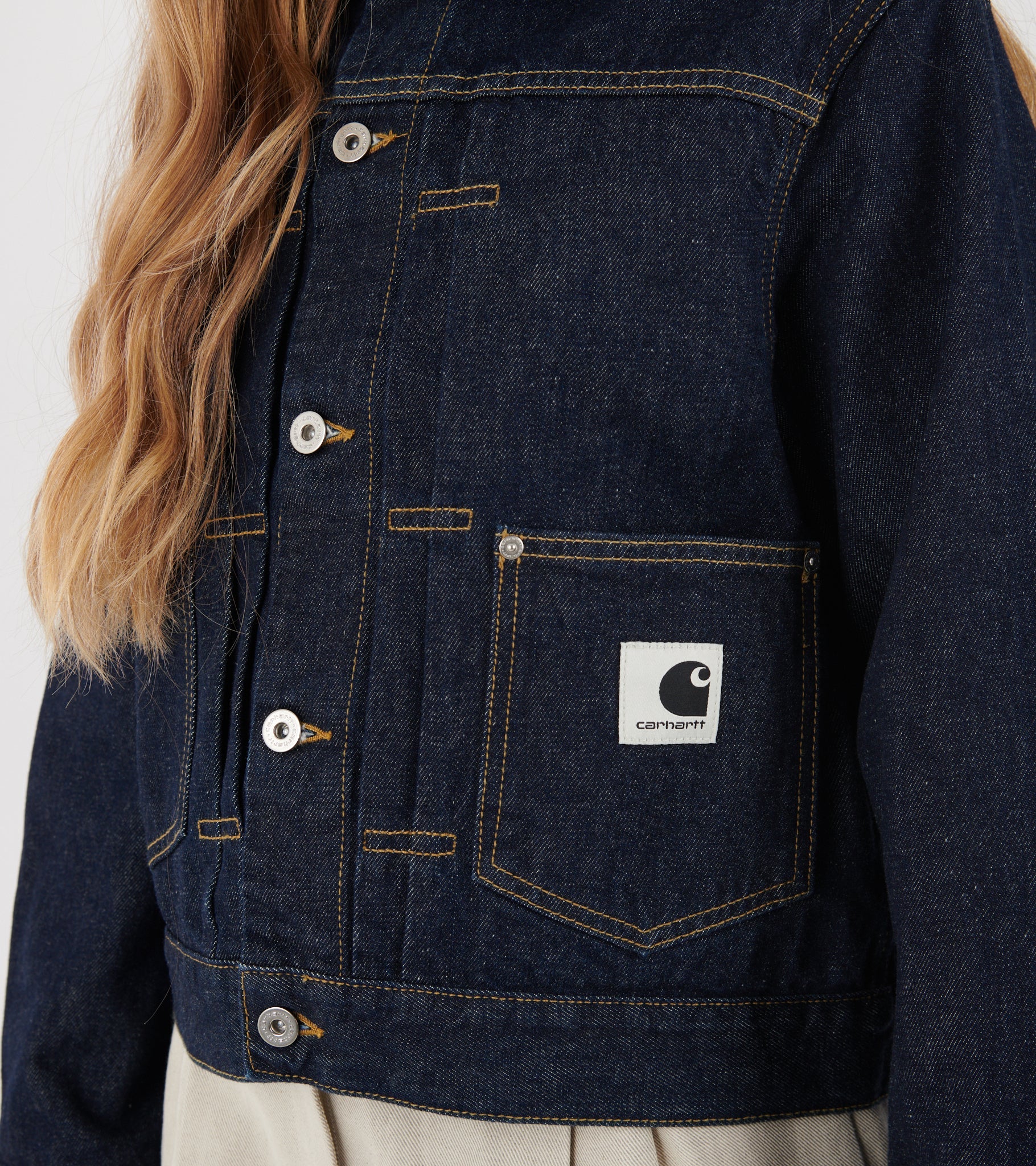 W Belmar Jacket Blue Rinsed