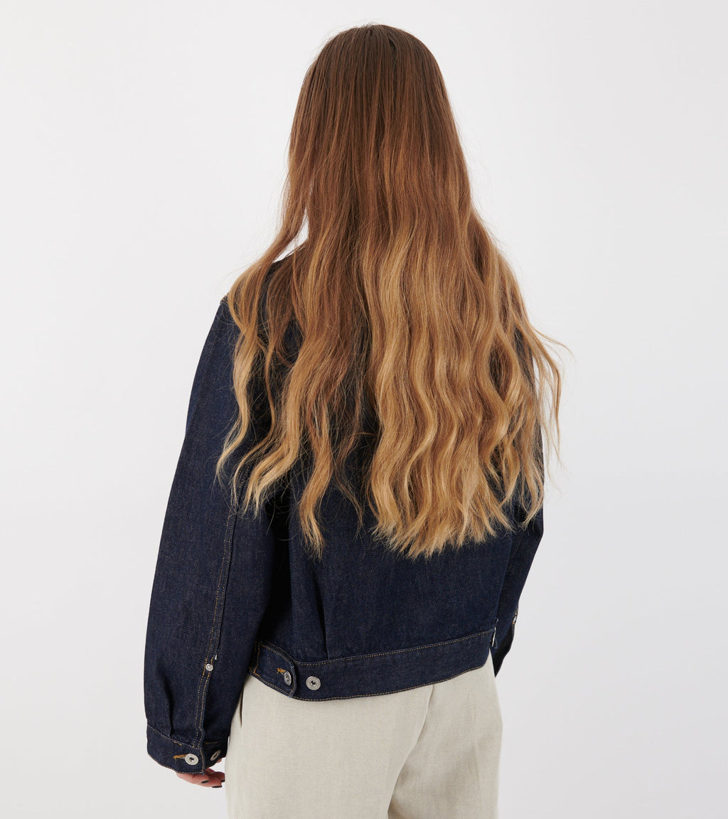 W Belmar Jacket Blue Rinsed