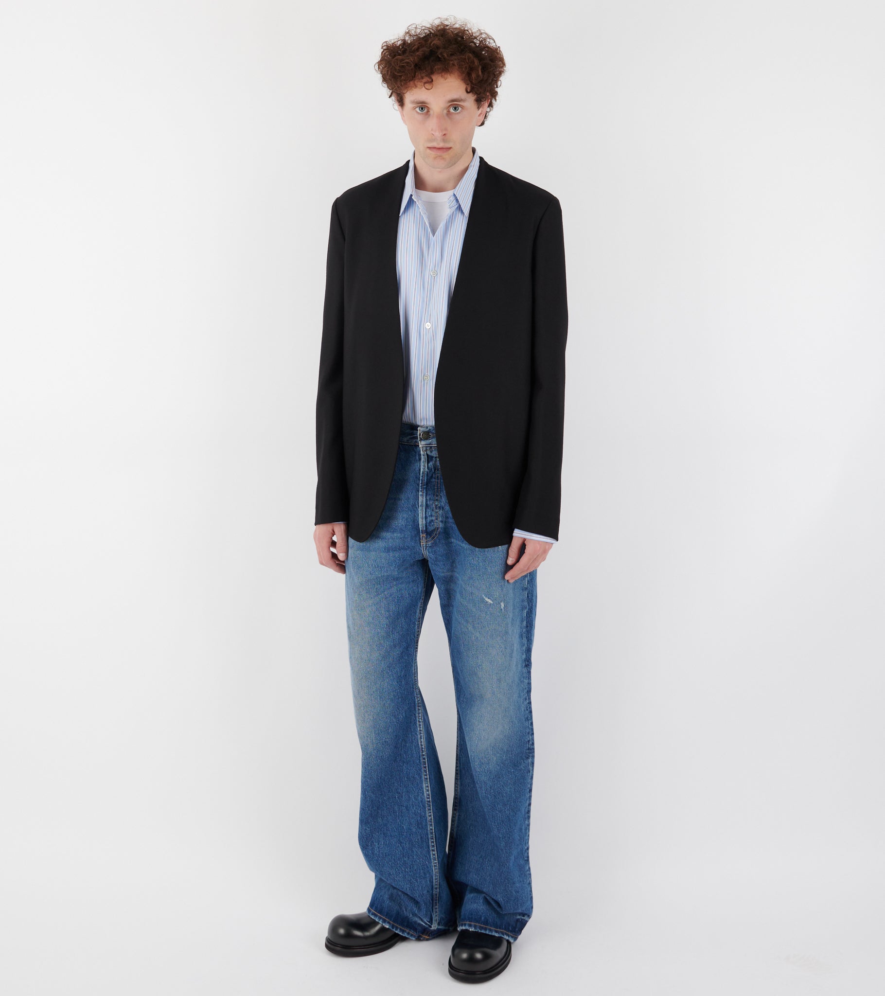 Minimal Wool Jacket Black