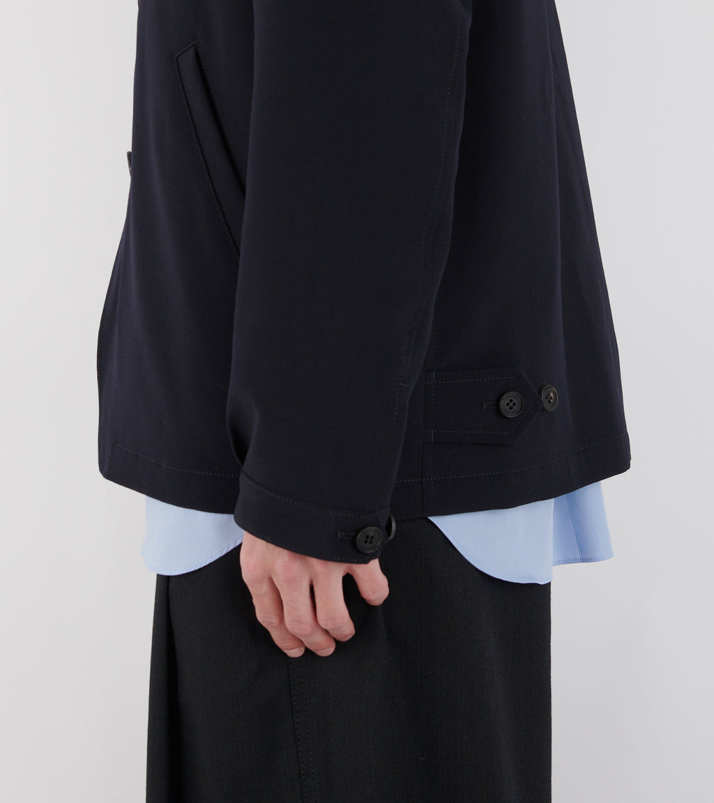 Tropical Wool Blazer Dark Navy