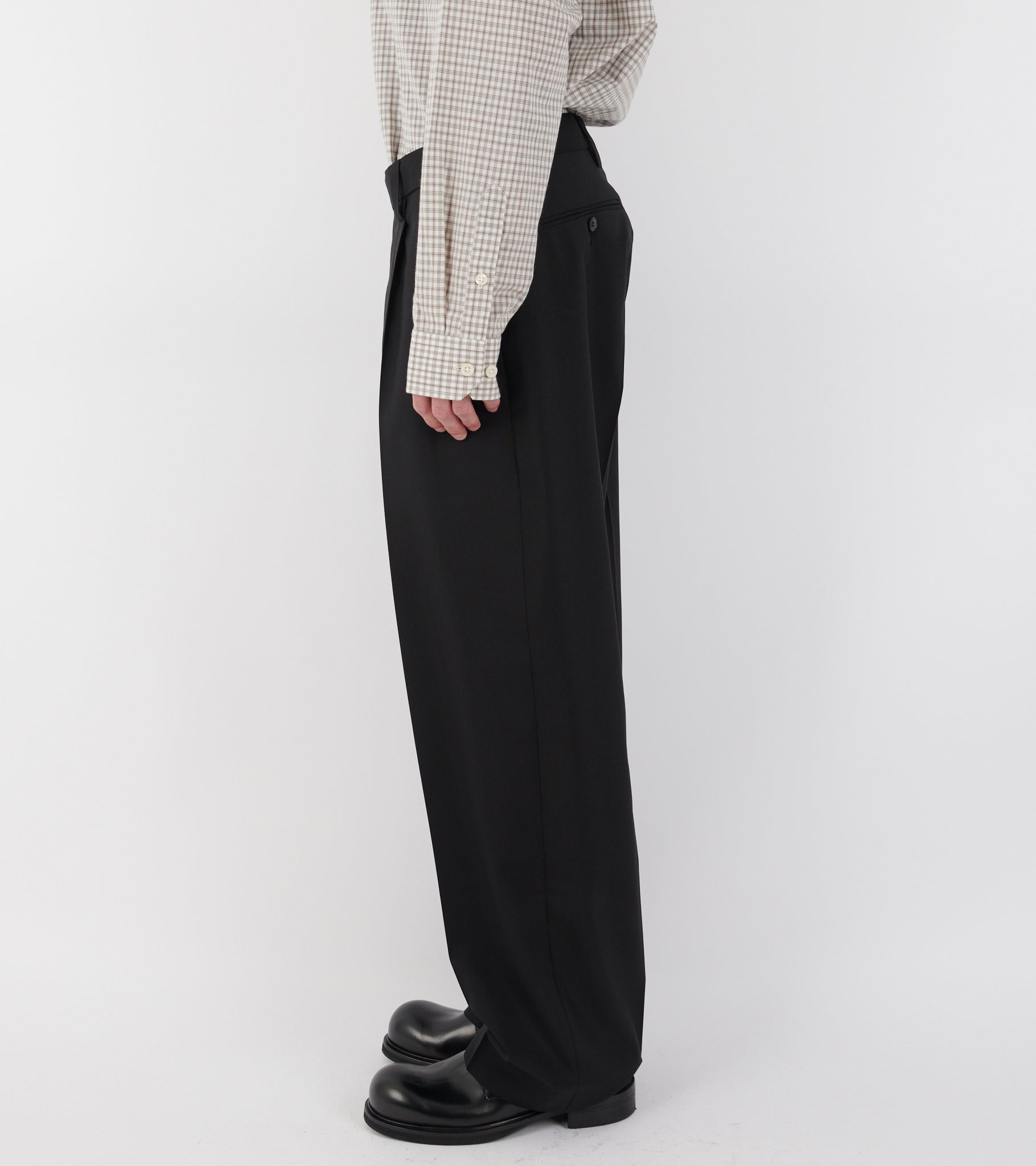 Service Trousers Black Tropical Wool