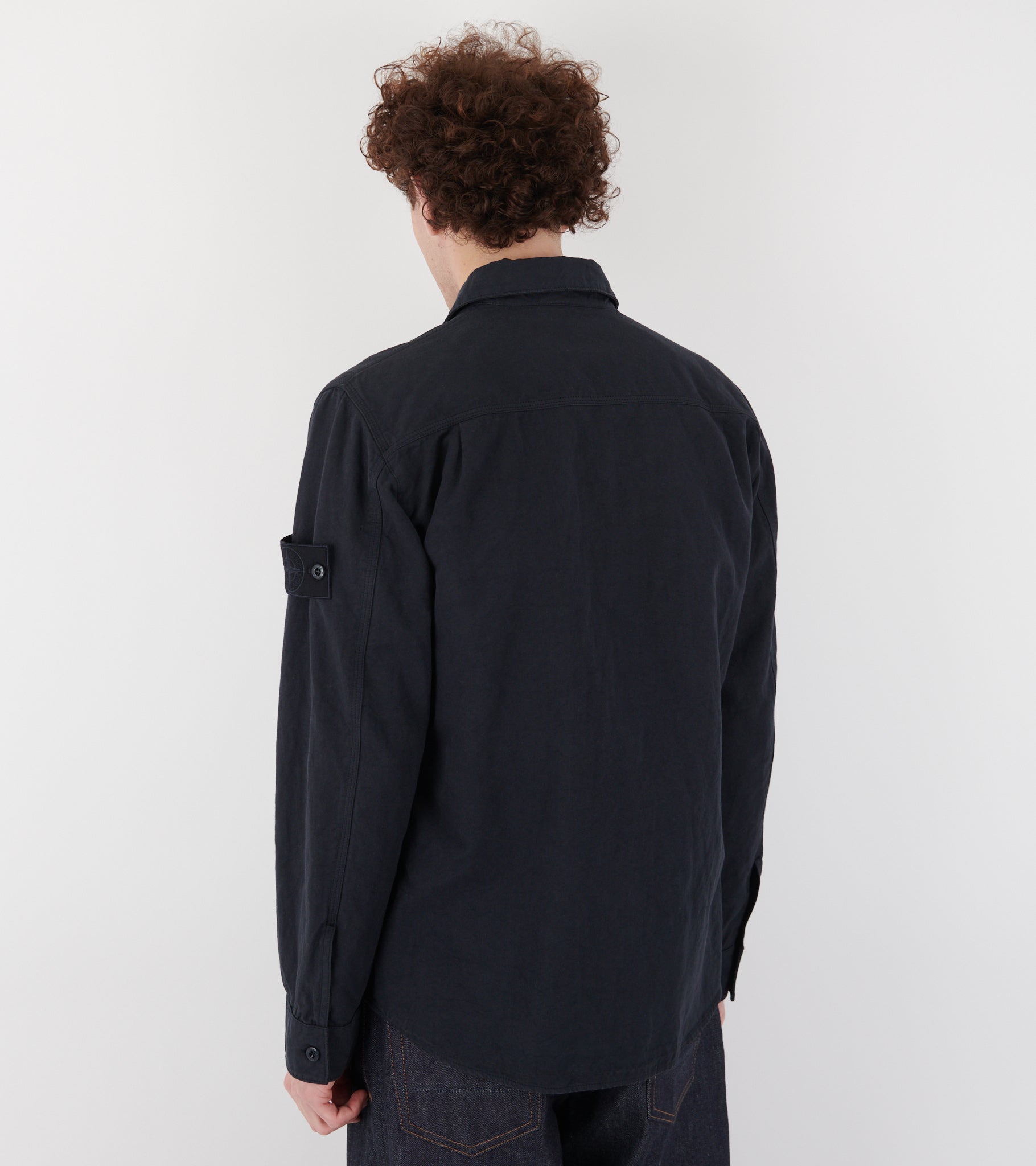 Linen Ghost Overshirt Navy