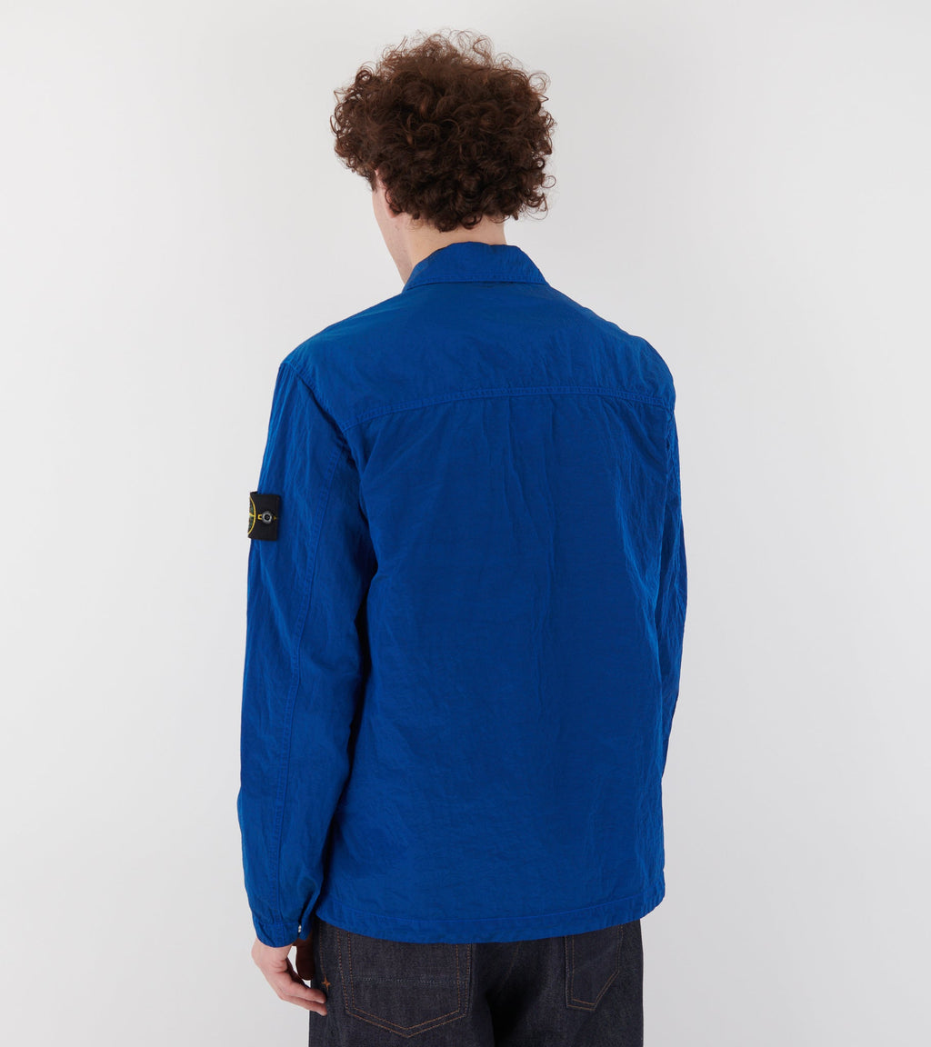 Econyl Nylon Overshirt Cobalt Blue