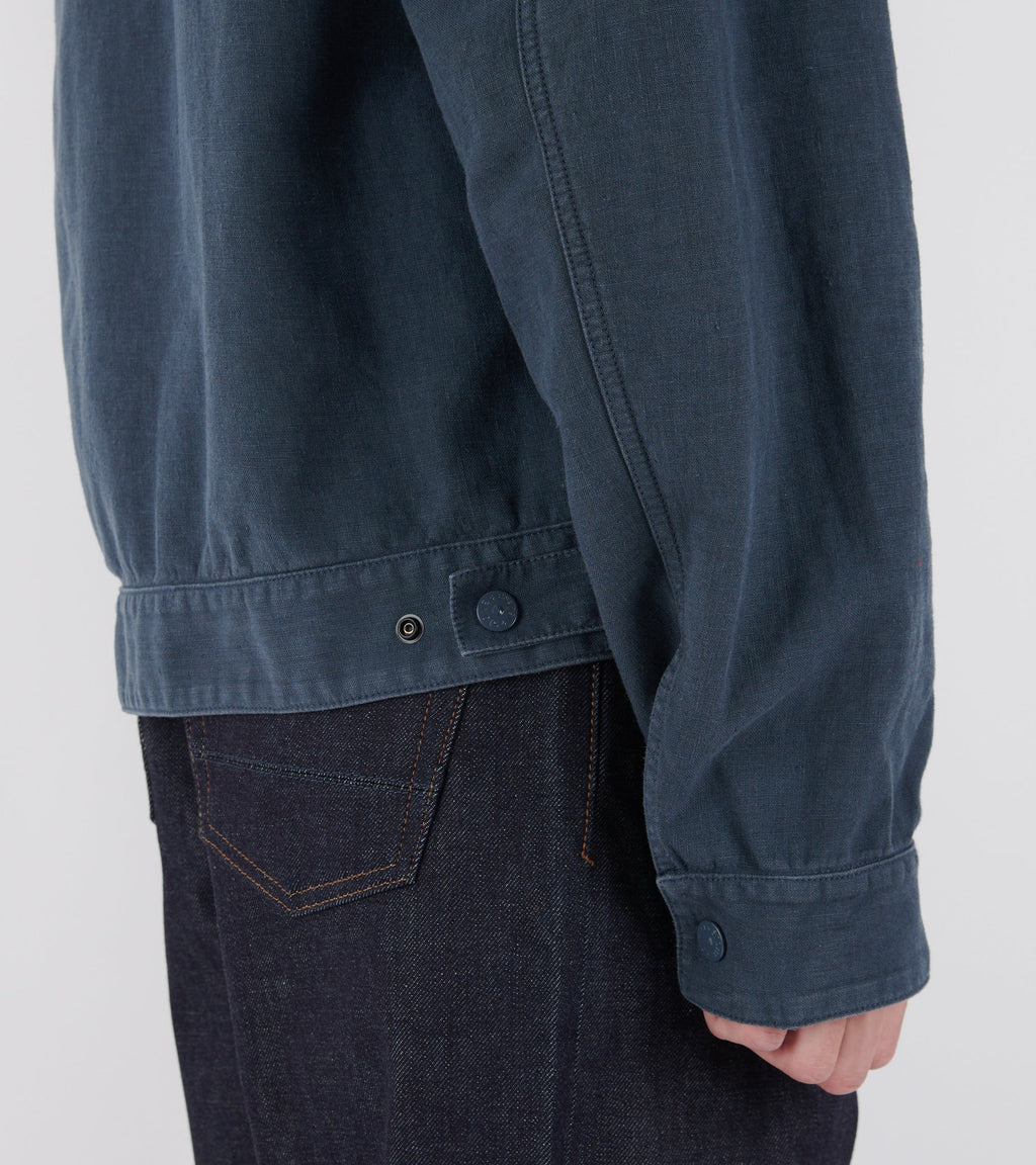 Bonded Linen-TC S.I. Ghost Jacket Dusty Petrol Blue