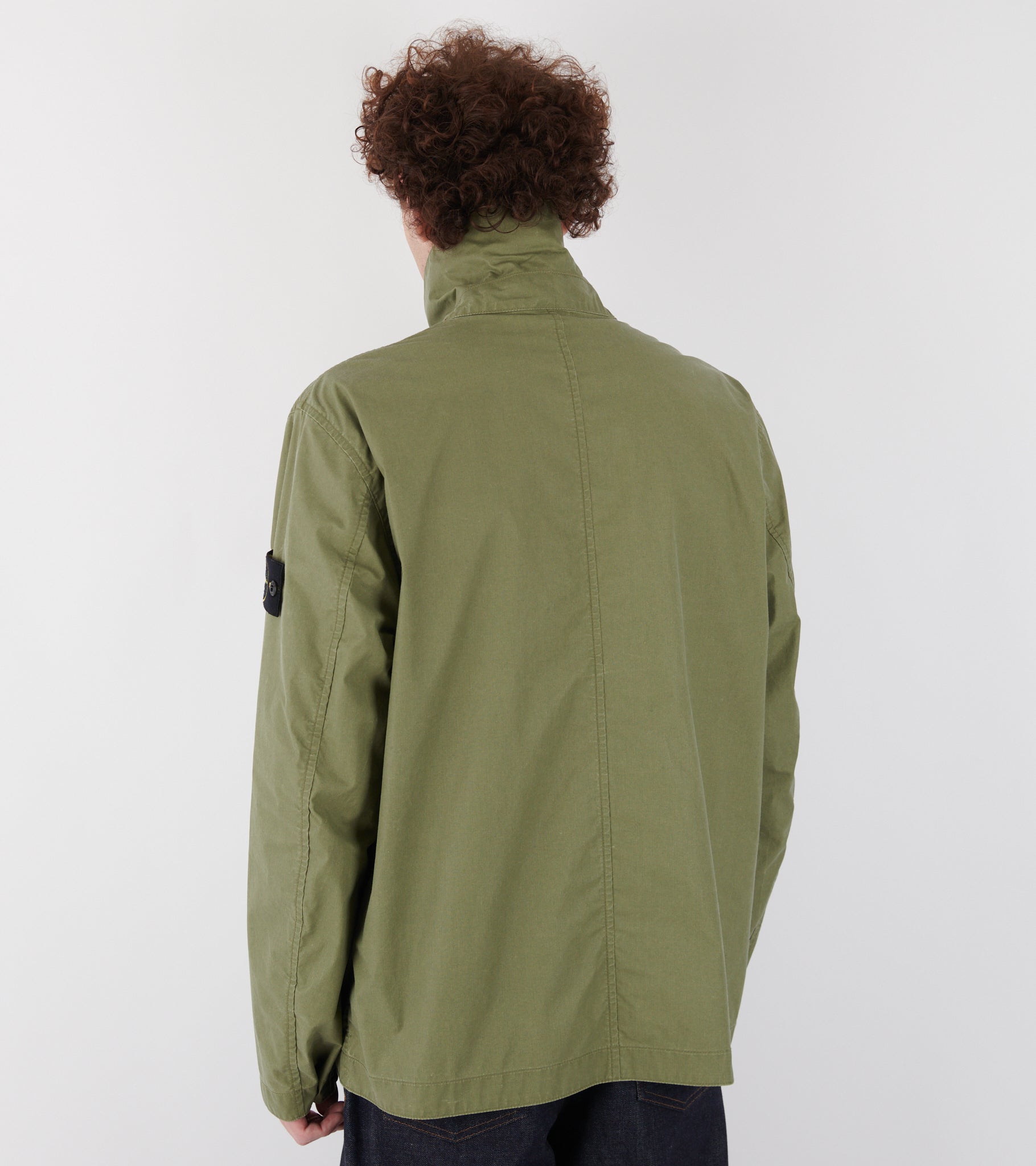 Waxed Pigment Cotton Tela Jacket Green