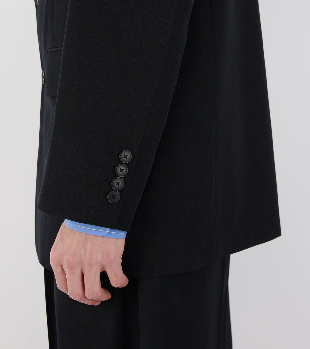 Light Wool Max Gabardine Jacket Black