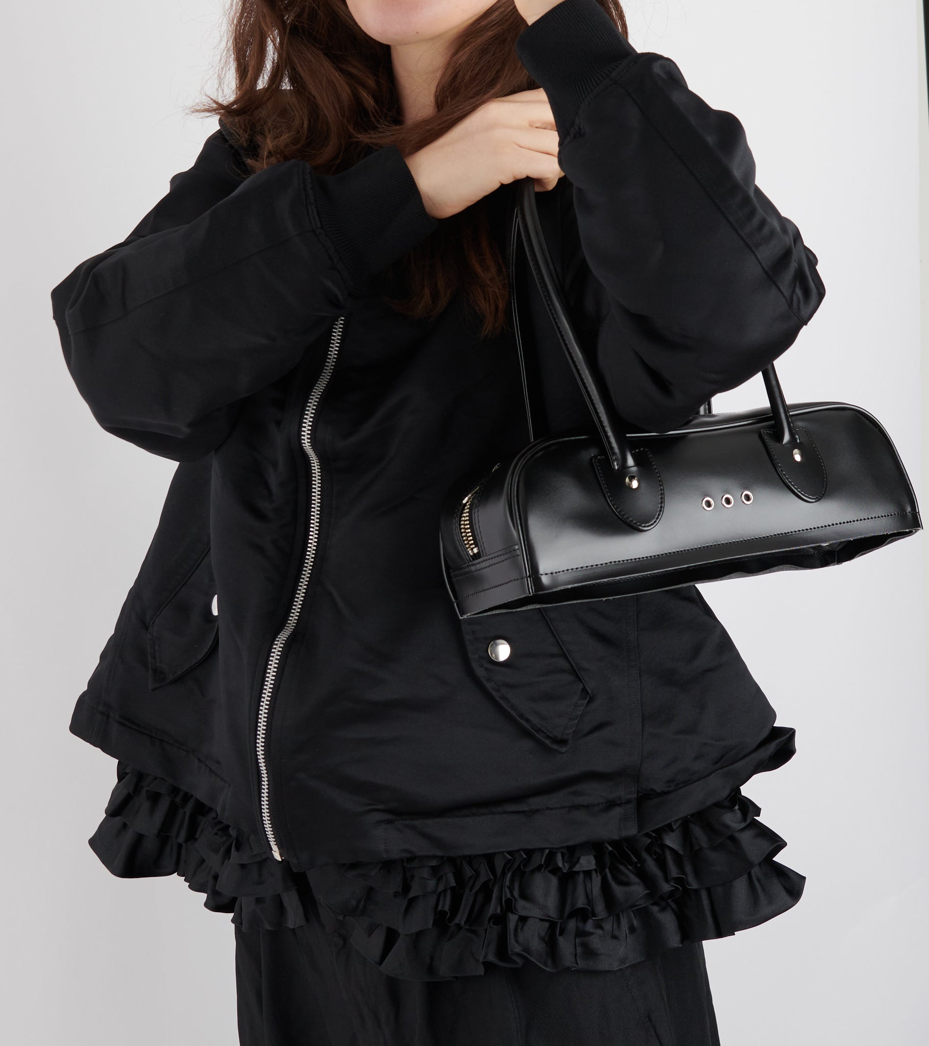 Small Bowler Shoulder Bag Black
