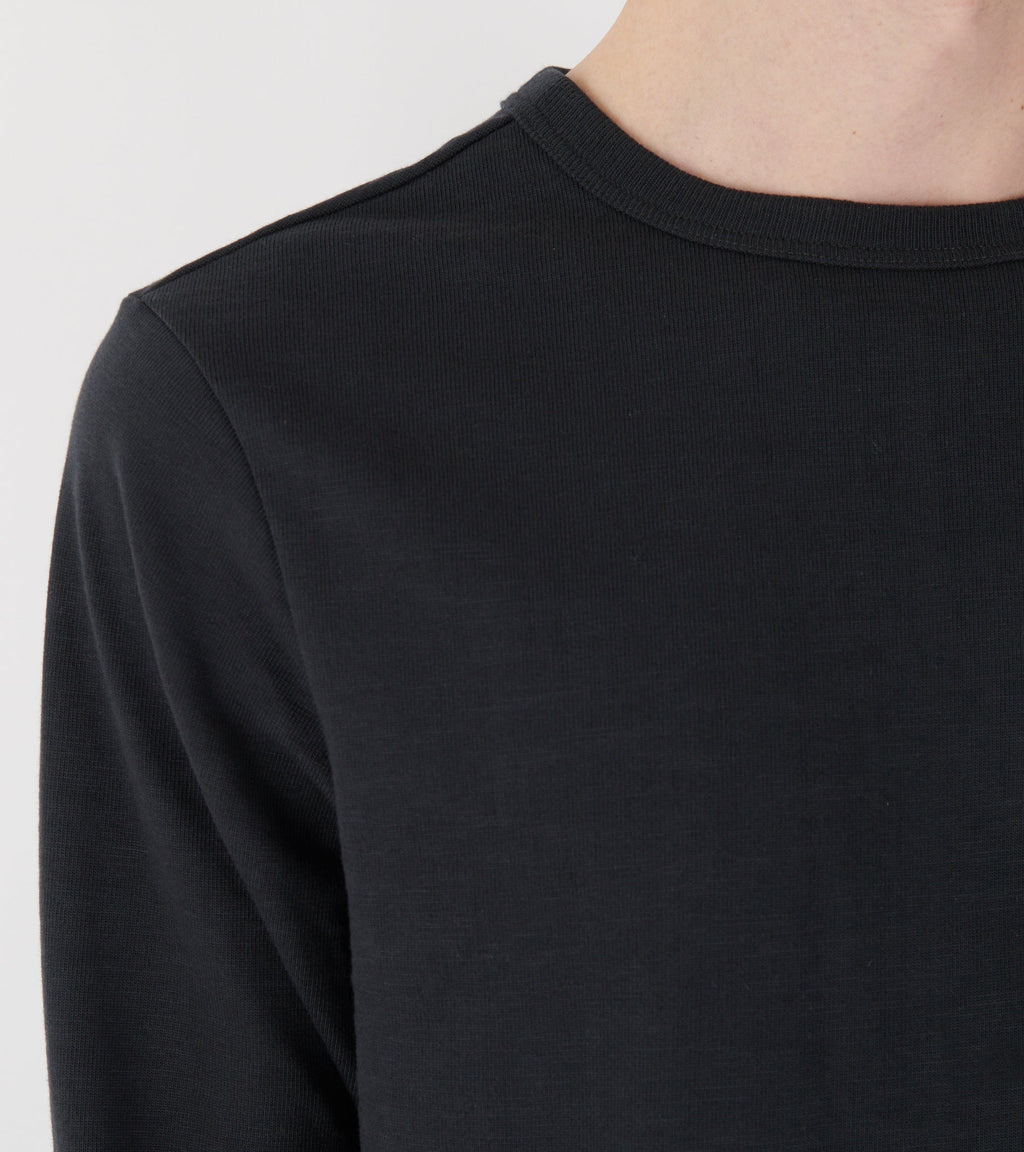 2S18 Loopwheeled Relaxed Fit Heavyweight Longsleeve Charcoal