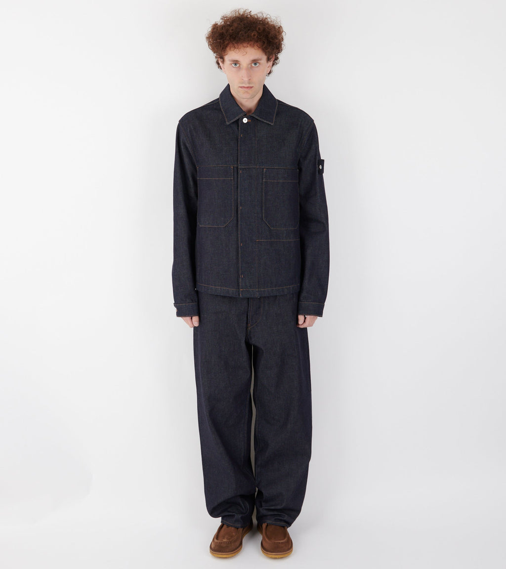 Indigo Denim Raw Jacket Blue