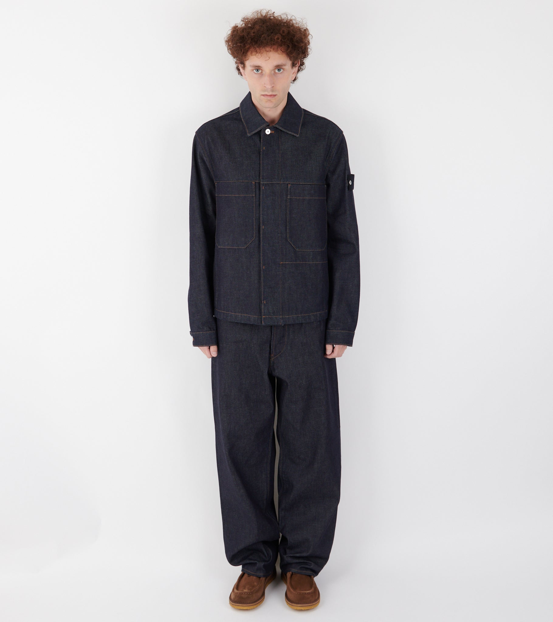 Indigo Denim Raw Jacket Blue