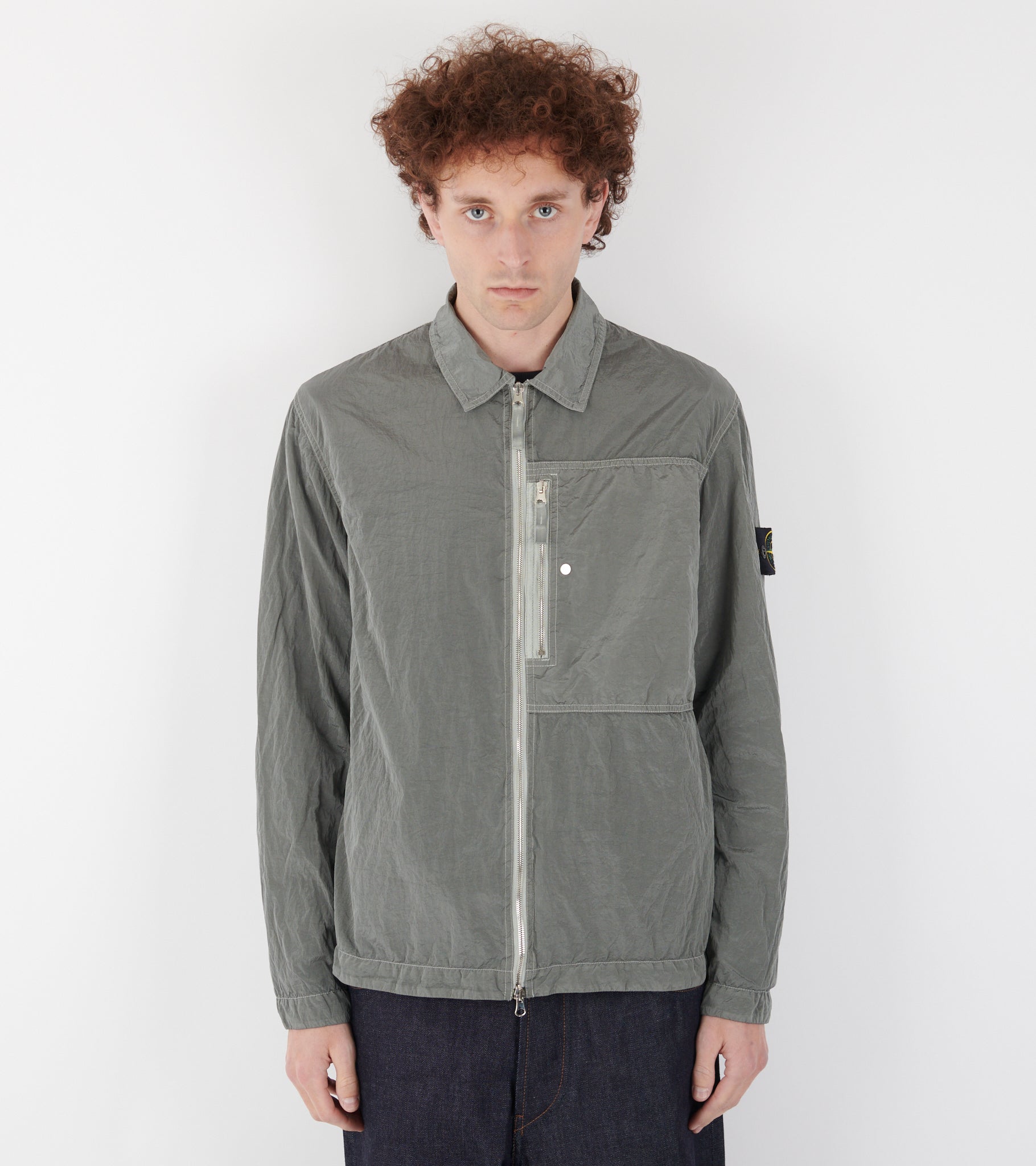 Econyl Nylon Overshirt Grey
