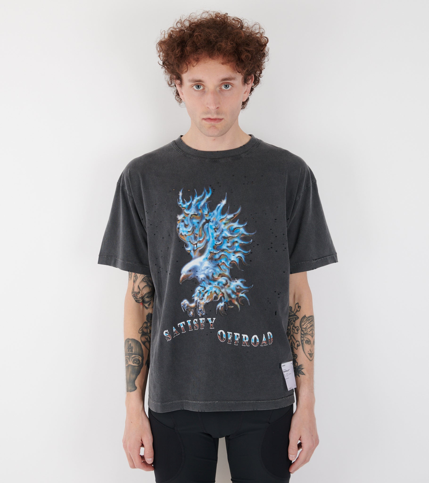 MothTech T-shirt Aged Black