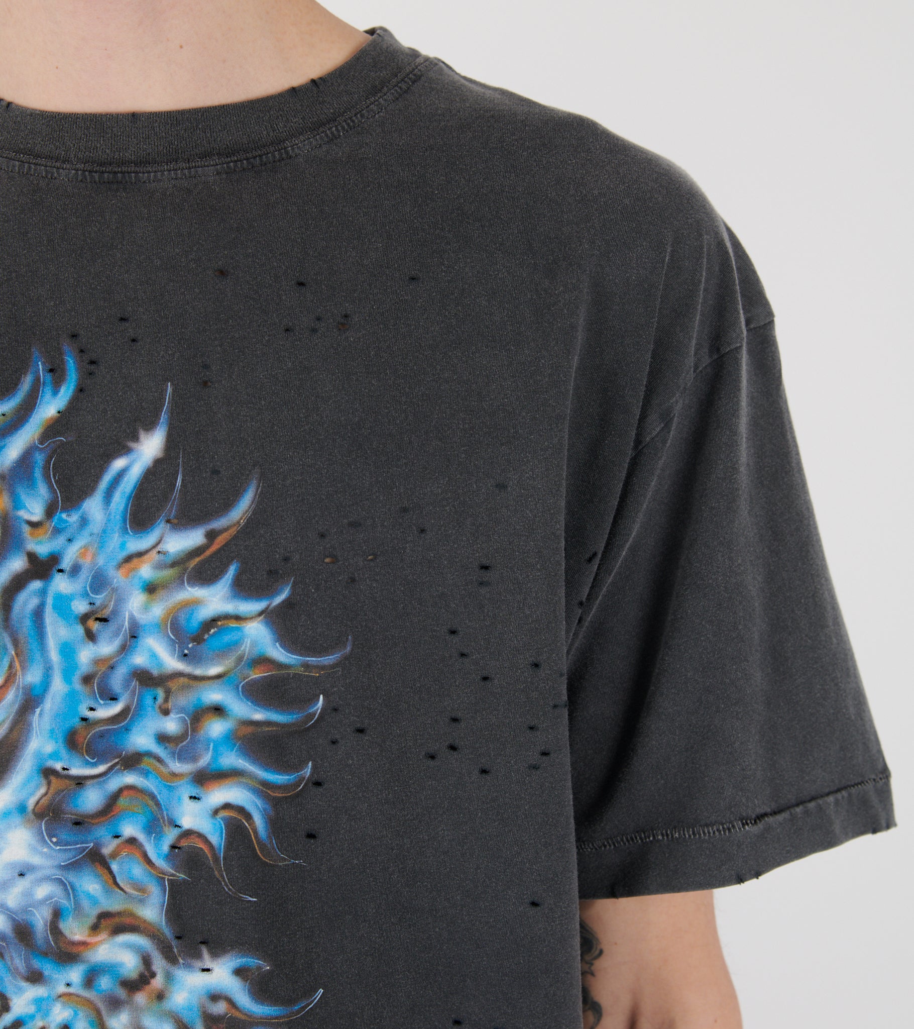 MothTech T-shirt Aged Black