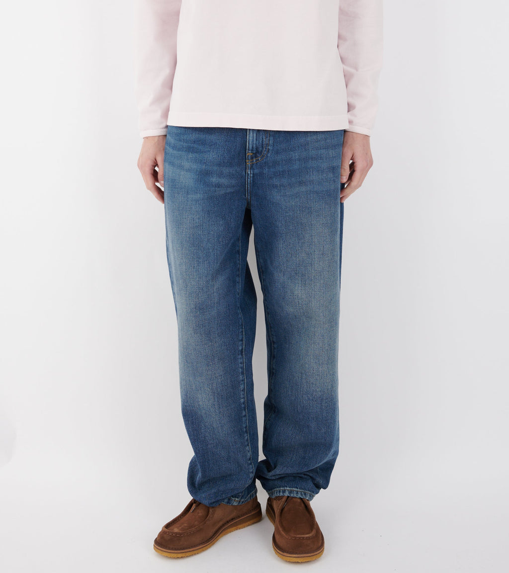Aaron Pant Blue Dark Used Wash