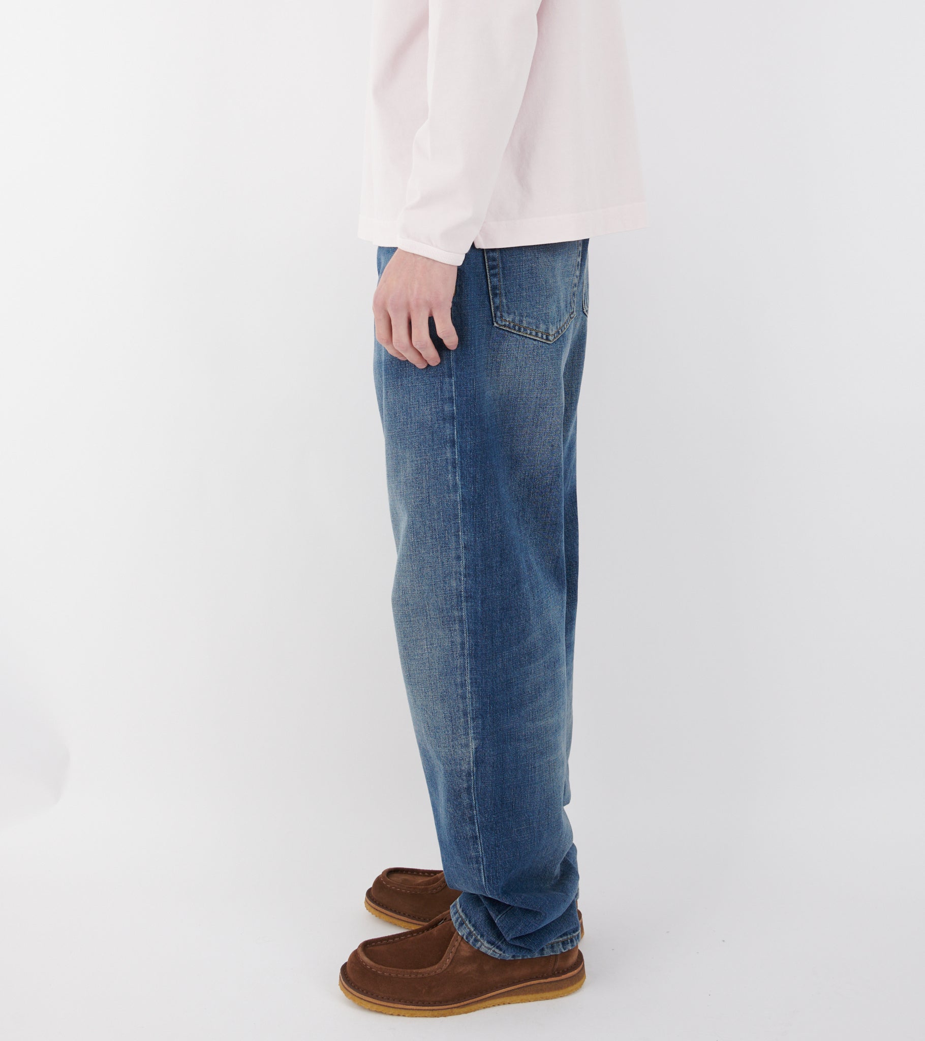 Aaron Pant Blue Dark Used Wash