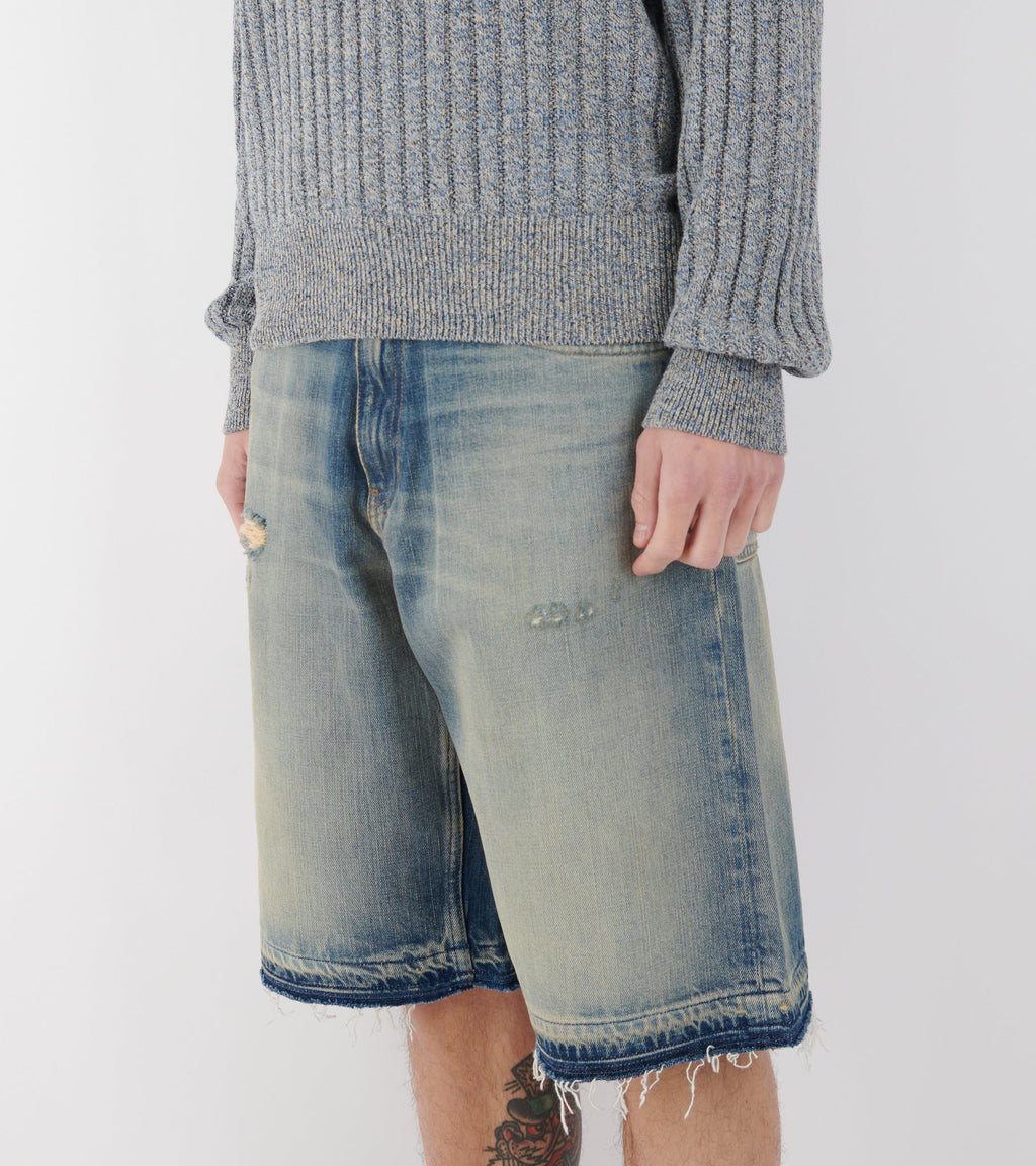 Super Wide Shorts Well Worn Blue