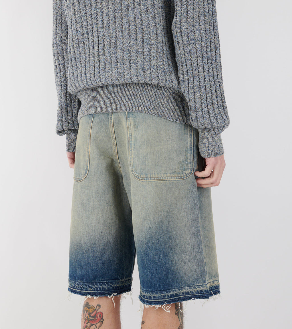 Super Wide Shorts Well Worn Blue