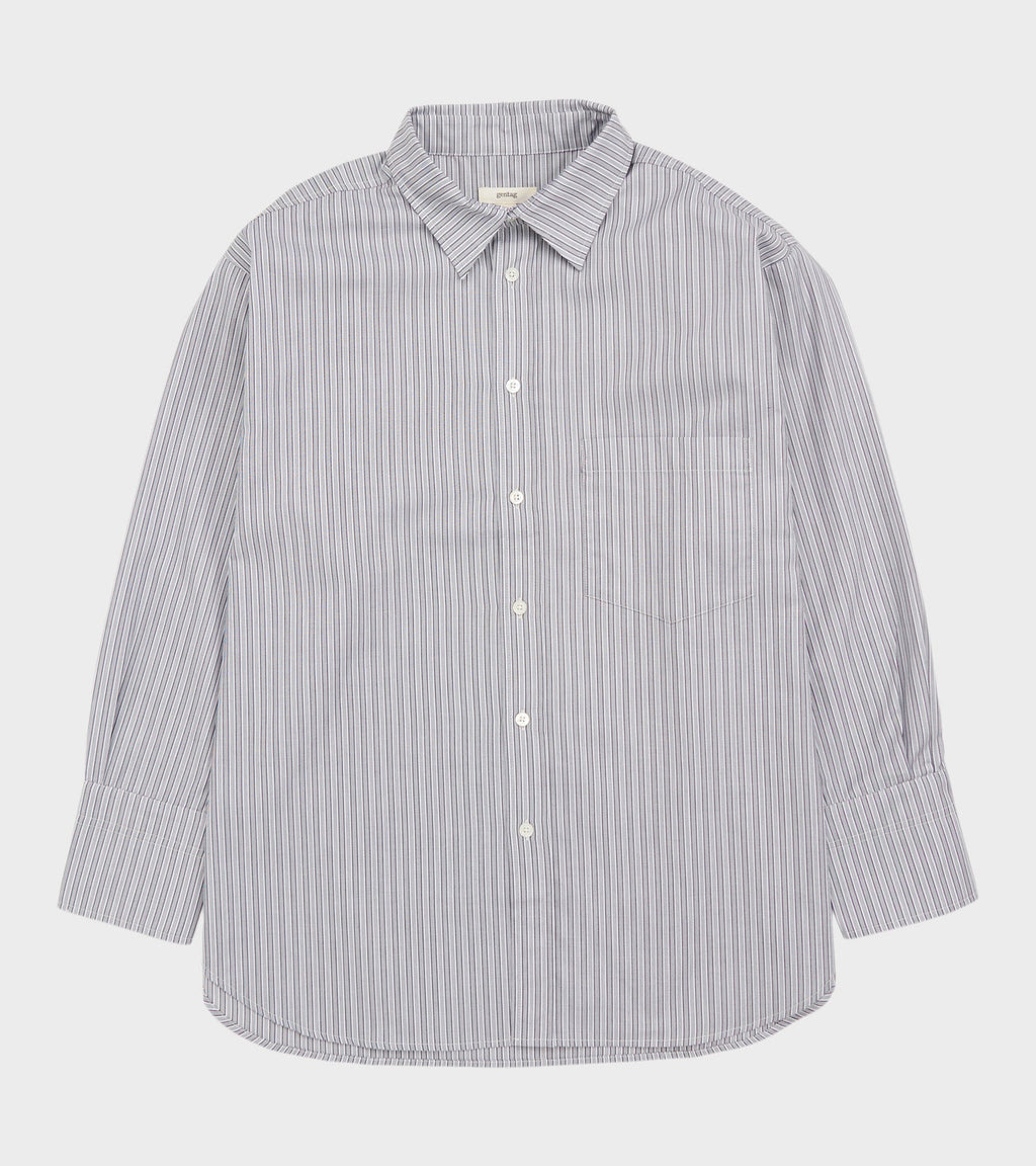 Margit Shirt Blue/Greyish Stripe