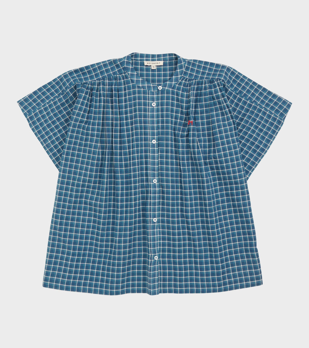 Max Blouse No. 775 Messenger Checks Indigo