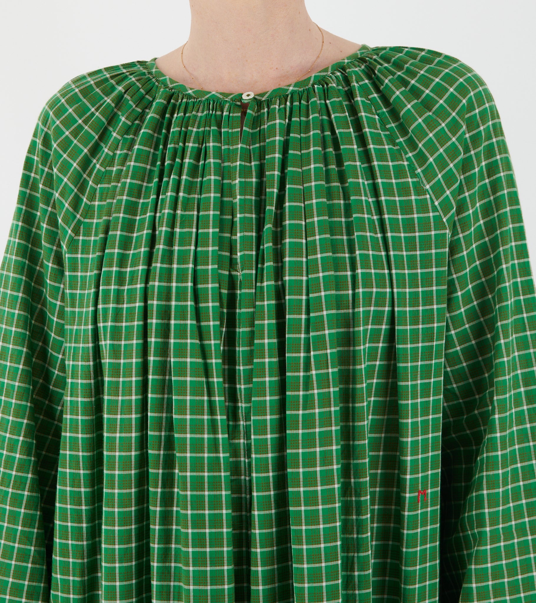 Victoria Dress No. 781 Messenger Checks Palm