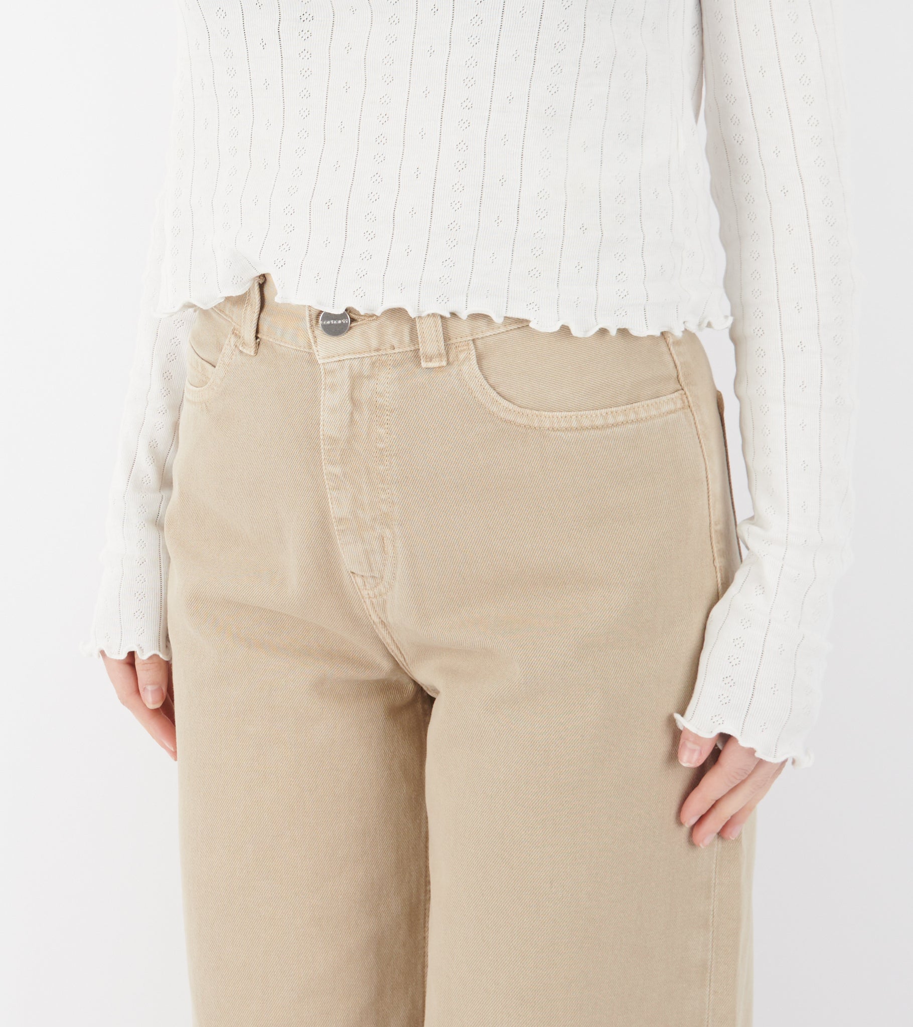 W Jane Pant Barchan Stone Dyed